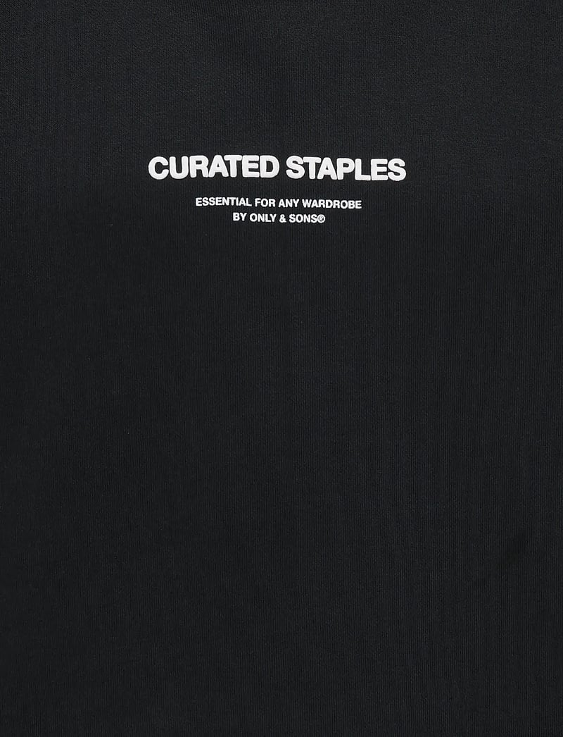 ONLY & SONS - OSJCURATED REG HOODIE SWEAT VD - kapuzenpullover - black - 2