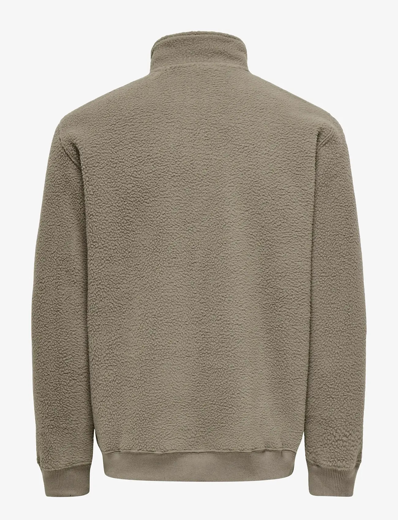 ONLY & SONS - ONSEMILIO REG TEDDY ZIP SWEAT VD - teddy-pullover - walnut - 1