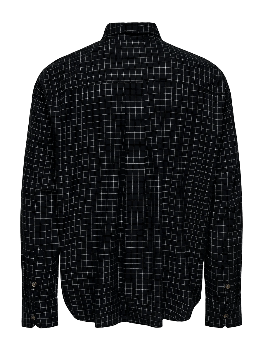 ONLY & SONS - ONSBARNEY RLX CHECK LS SHIRT CF - chemises à carreaux - jet black - 2
