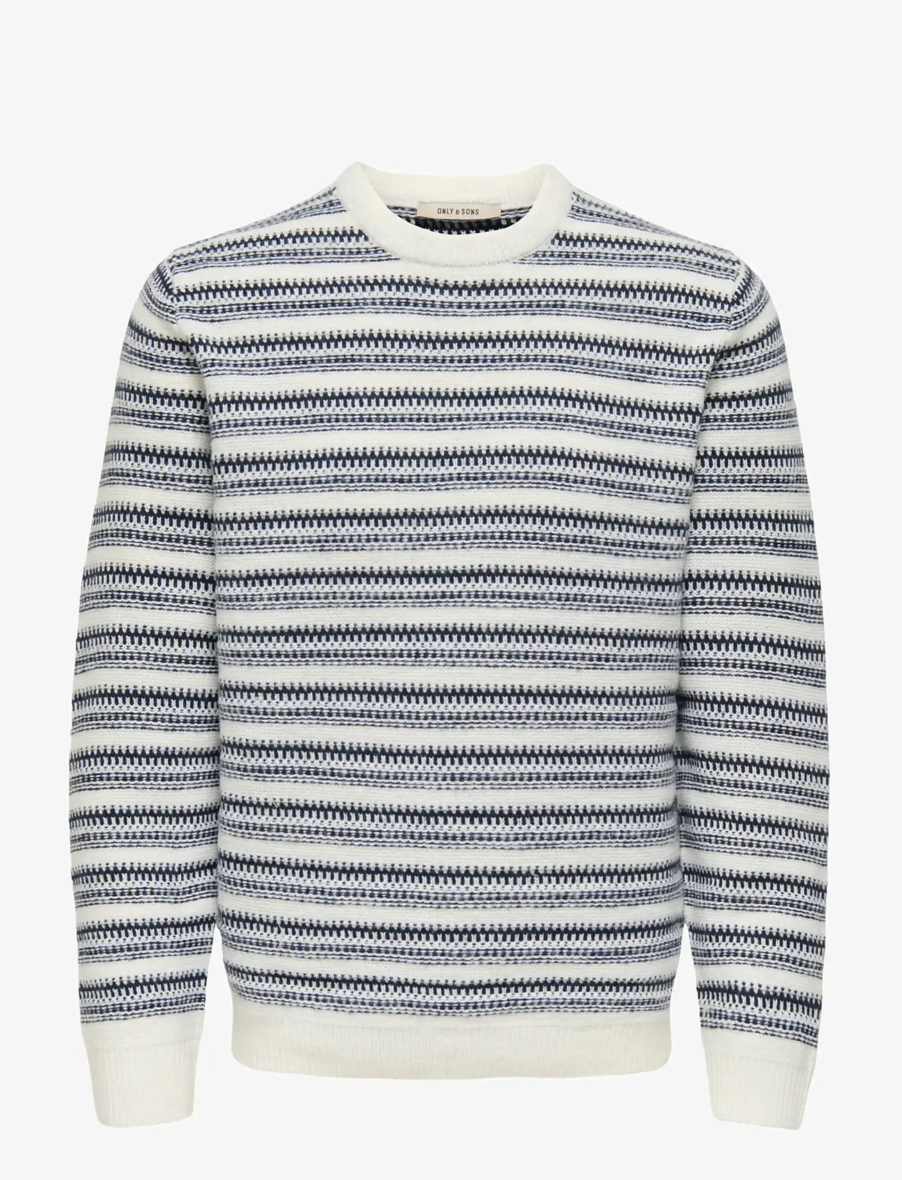 ONLY & SONS - ONSMING LIFE REG LS CREW NECK KNIT - rundhals - cloud dancer - 1