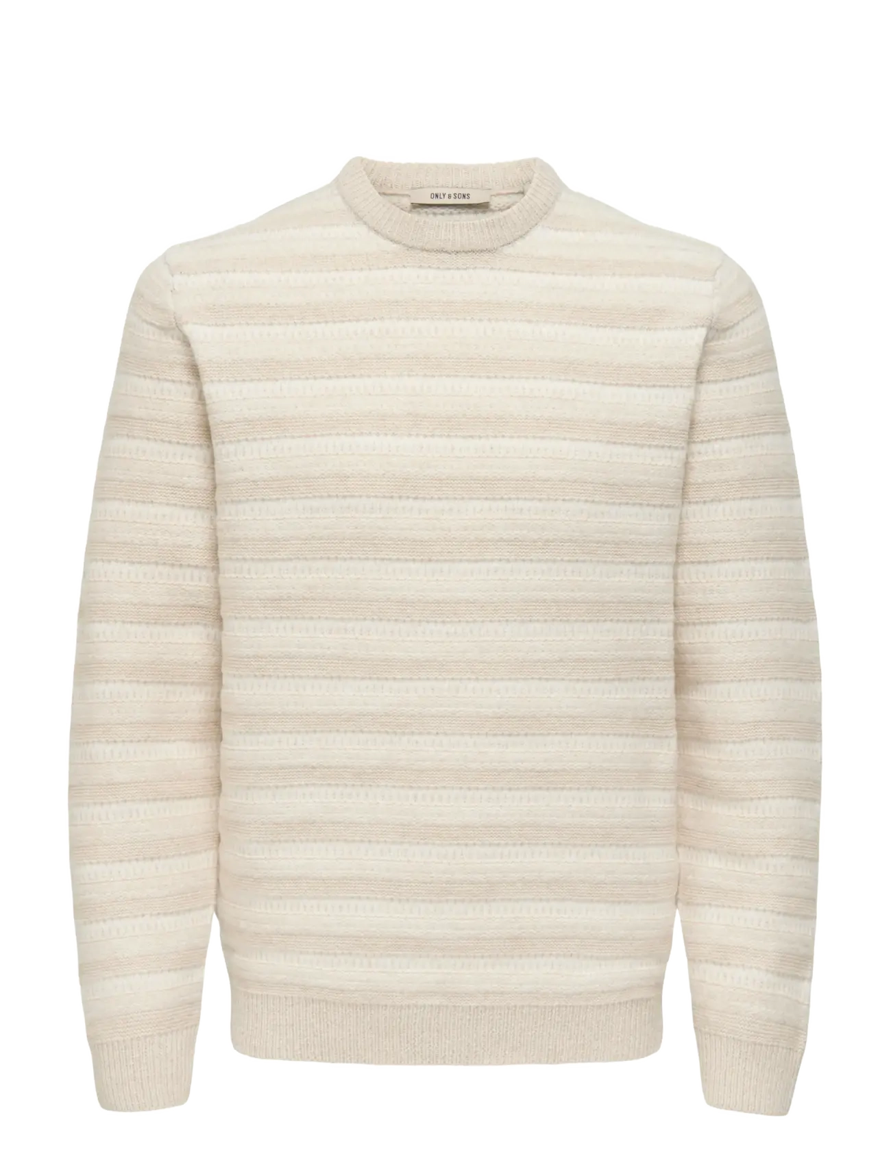 ONLY & SONS Onsming Life Reg Ls Crew Neck Knit Cream - XXL - Herren