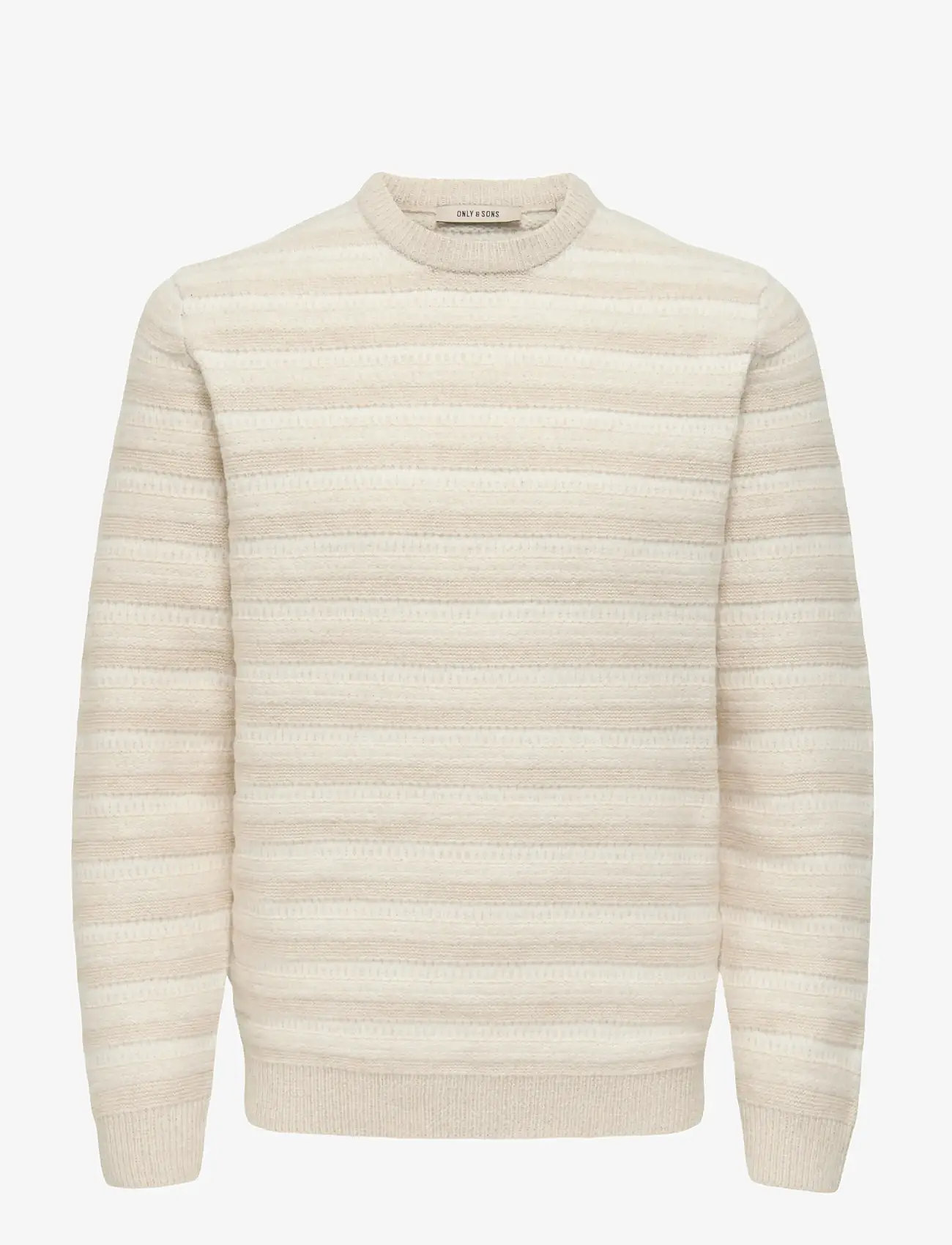 ONLY & SONS - ONSMING LIFE REG LS CREW NECK KNIT - rundhalsad - silver lining - 1