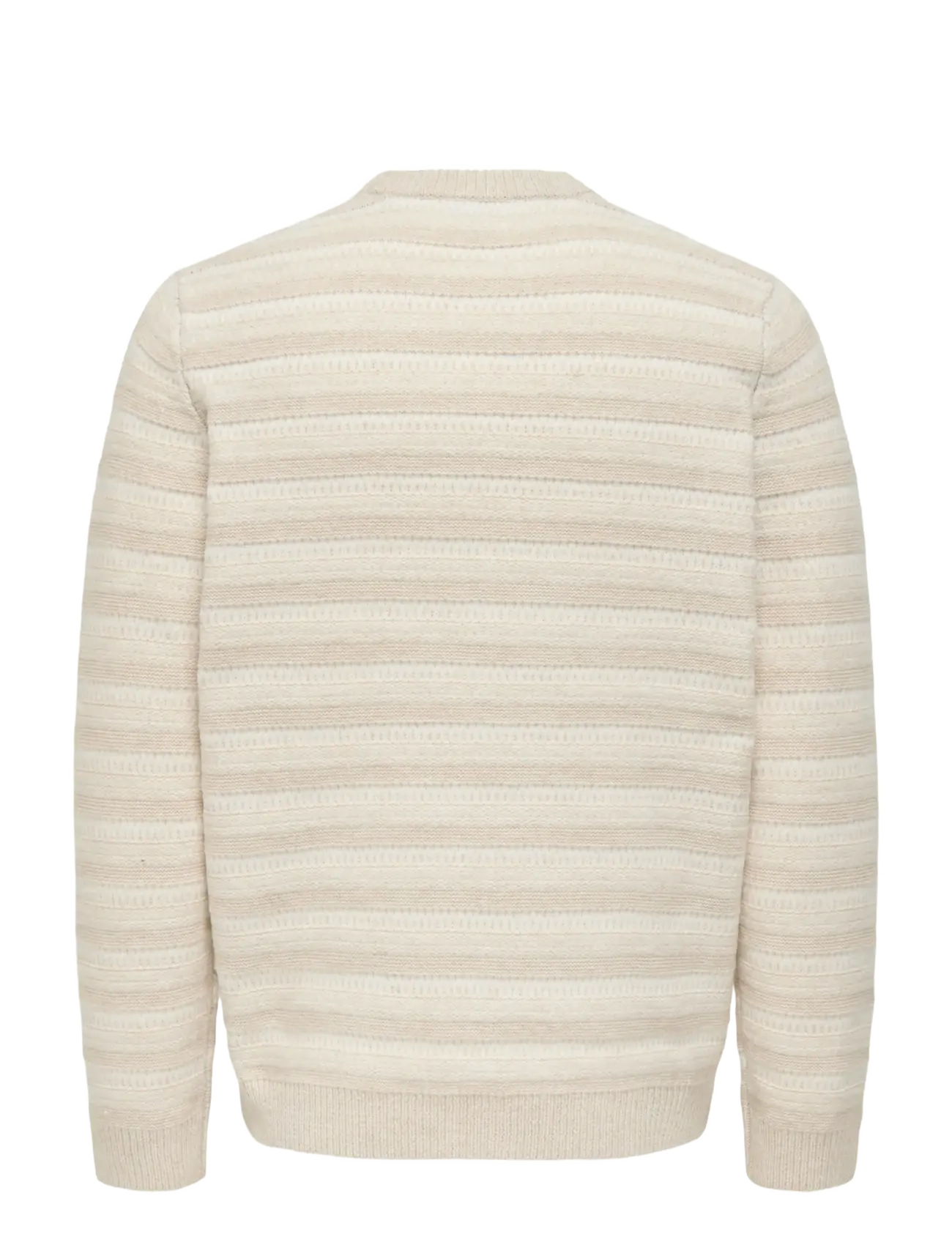 ONLY & SONS - ONSMING LIFE REG LS CREW NECK KNIT - round necks - silver lining - 2