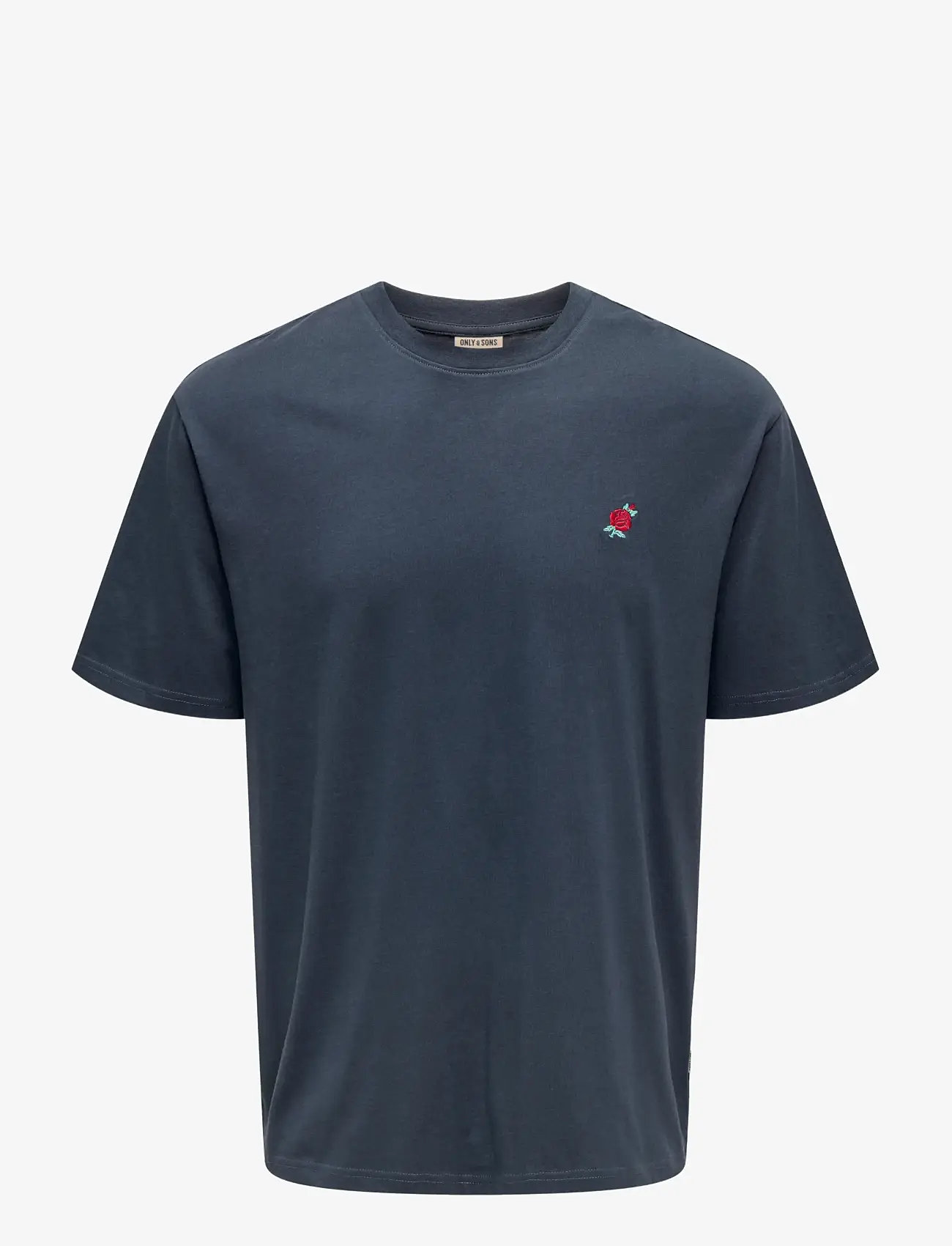 ONLY & SONS - ONSFRED LIFE OPT 4 RLX SS TEE VD - kortärmade t-shirts - blue nights - 1