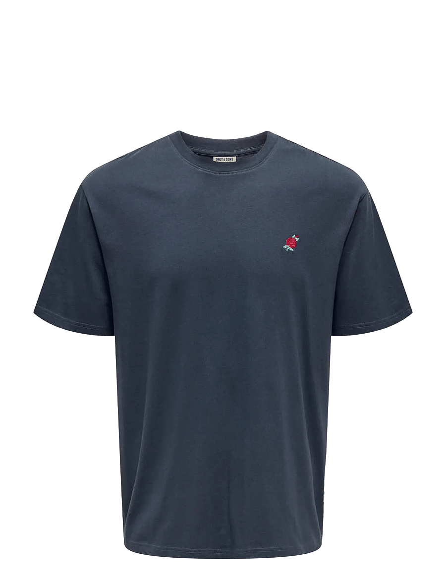 ONLY & SONS - ONSFRED LIFE OPT 4 RLX SS TEE VD - kurzärmelig - blue nights - 1