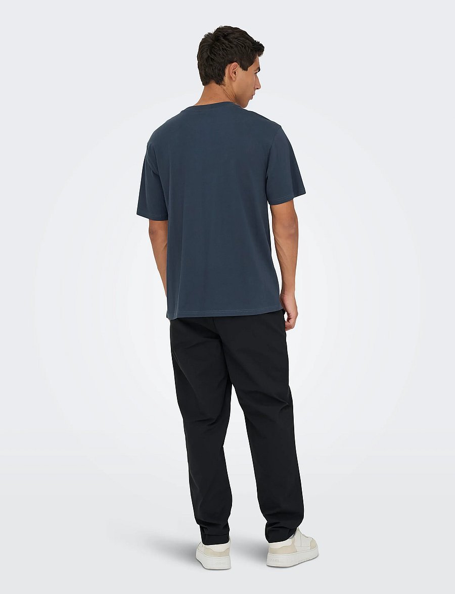 ONLY & SONS - ONSFRED LIFE OPT 4 RLX SS TEE VD - kurzärmelig - blue nights - 3