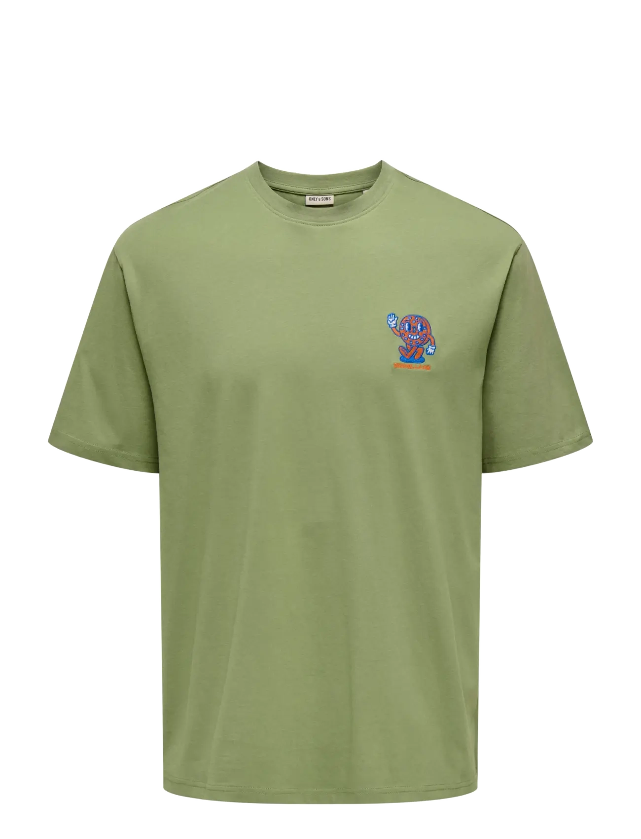 ONLY & SONS - ONSFRED LIFE OPT 4 RLX SS TEE VD - kortärmade t-shirts - oil green - 1