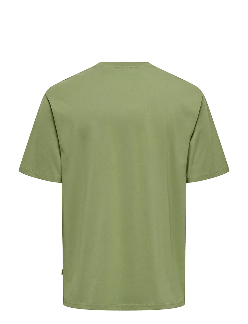 ONLY & SONS - ONSFRED LIFE OPT 4 RLX SS TEE VD - kortærmede t-shirts - oil green - 2