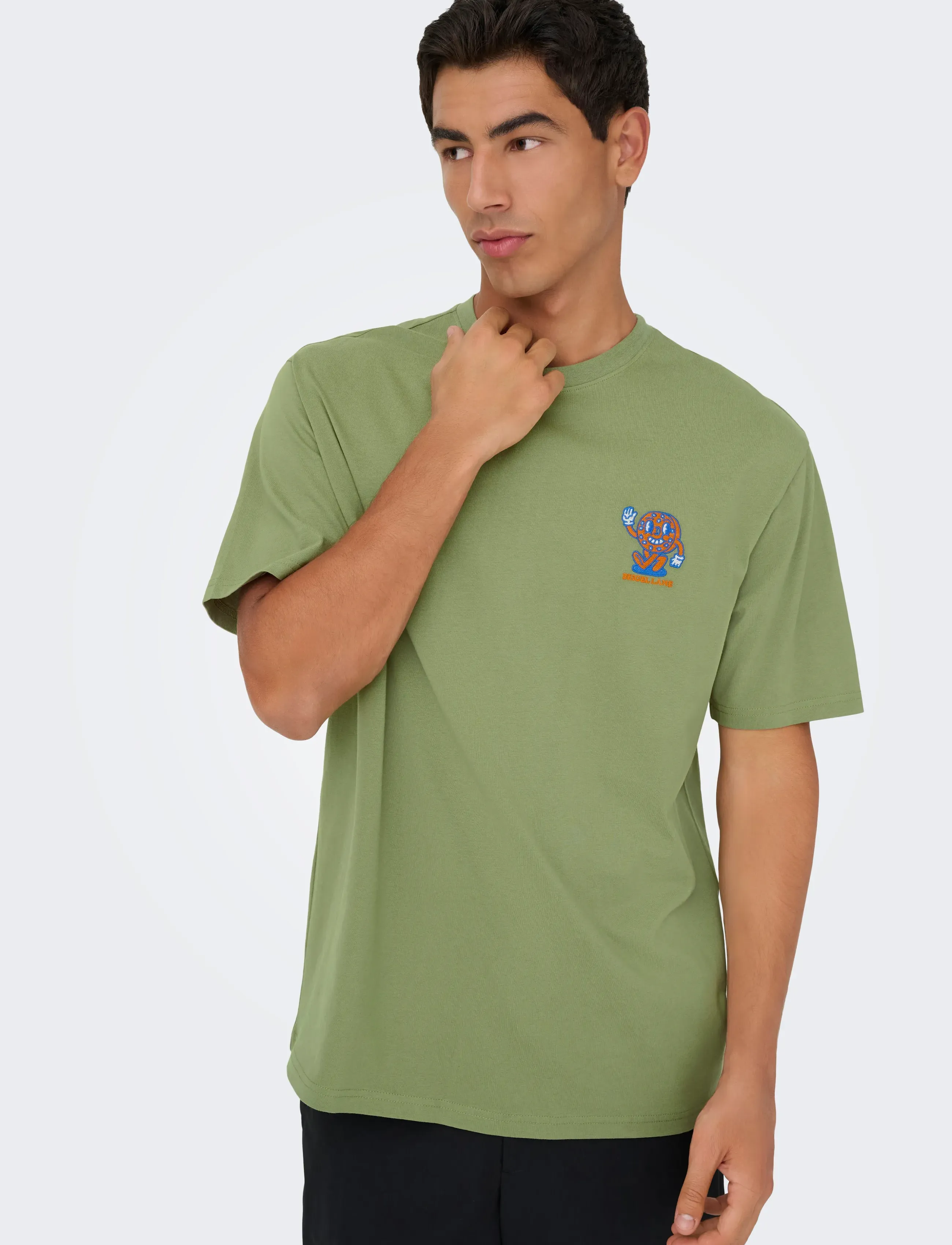 ONLY & SONS Onsfred Life Opt 4 Rlx Ss Tee Vd t-shirts - bas herr – bild 5