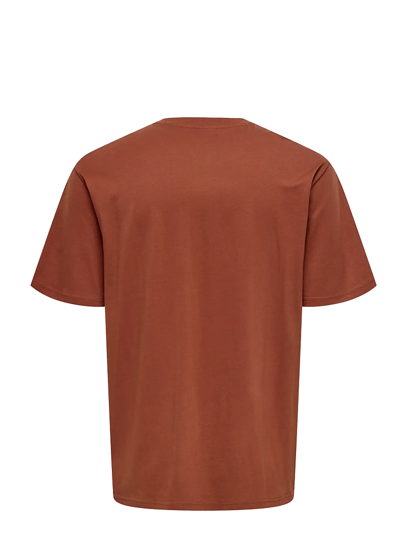 ONLY & SONS - ONSFRED LIFE OPT 4 RLX SS TEE VD - lühikeste varrukatega t-särgid - sequoia - 2