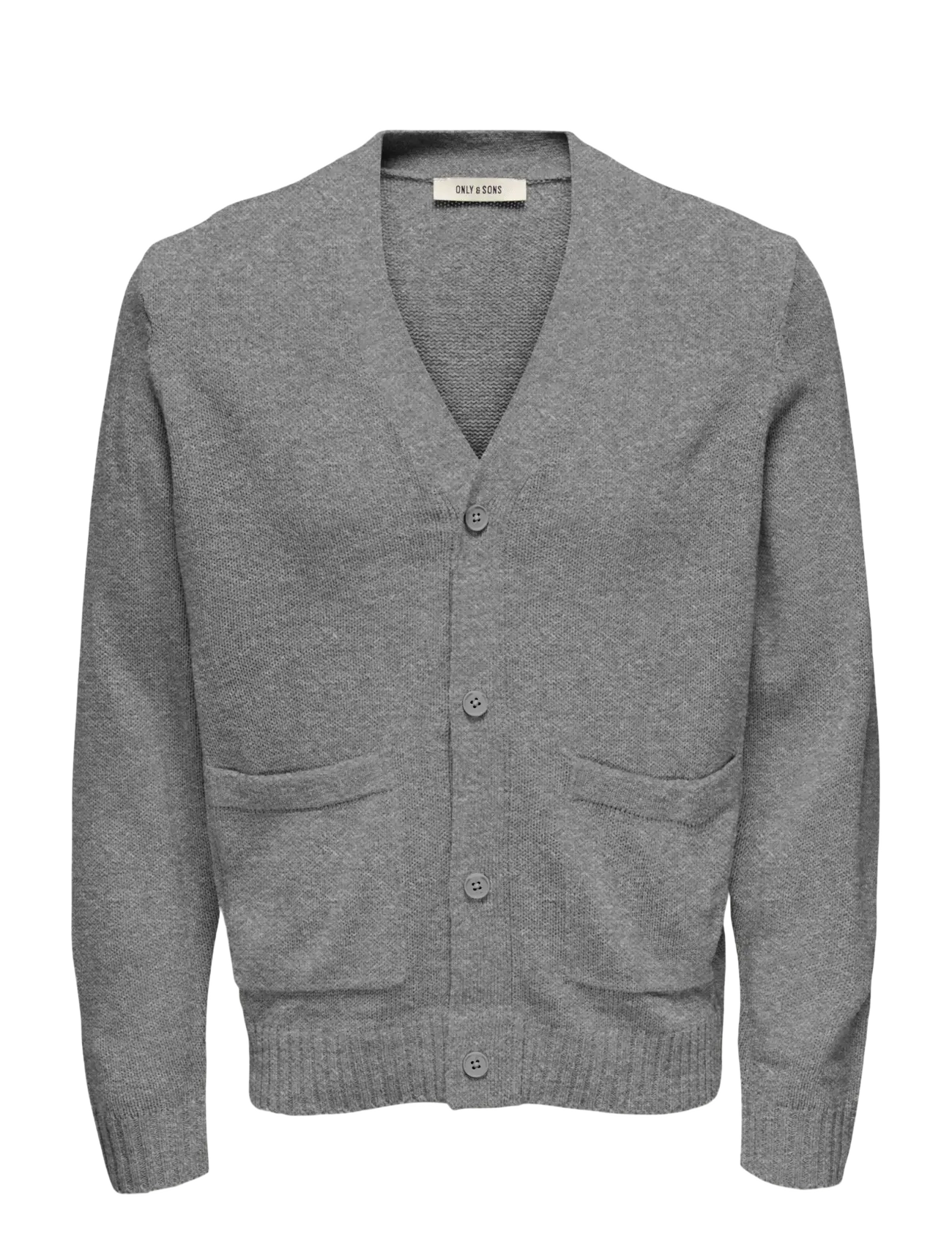 ONLY & SONS Onsmajor Rlx Cardigan Knit, M, Knitwear, Grau - Cardigans, Männerswear