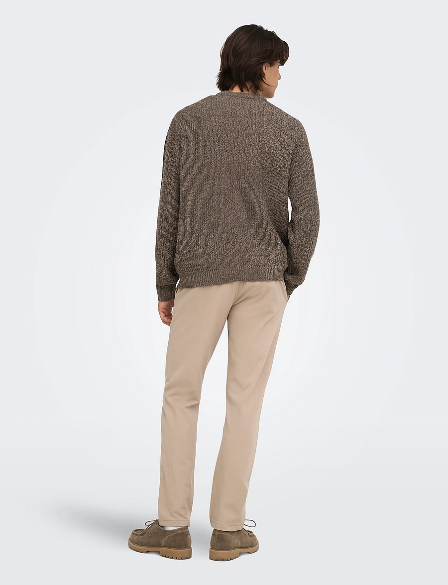 ONLY & SONS - ONSJOIN RLX LS RAGLAN KNIT - rundhals - falcon - 3