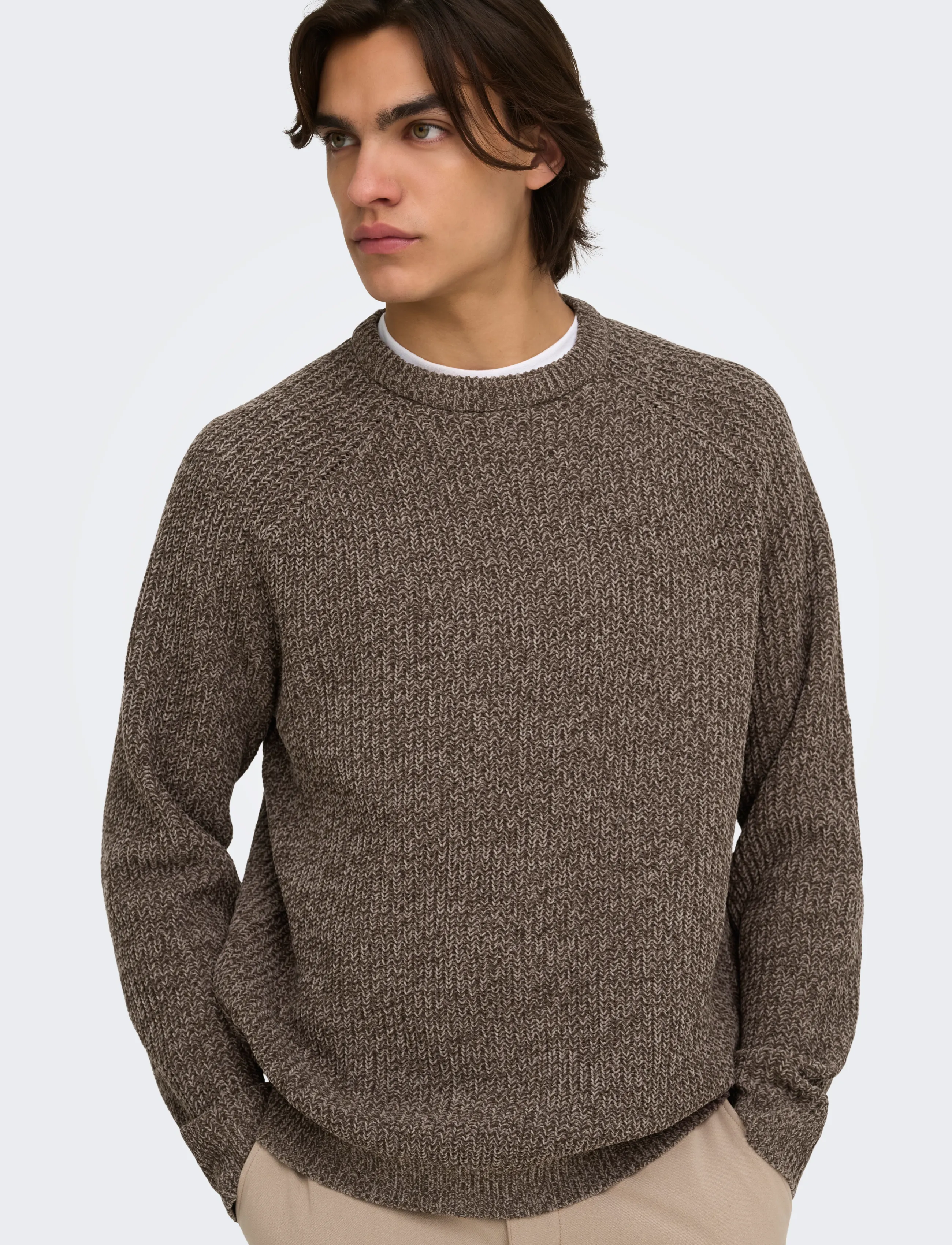 ONLY & SONS - ONSJOIN RLX LS RAGLAN KNIT - rundhals - falcon - 5