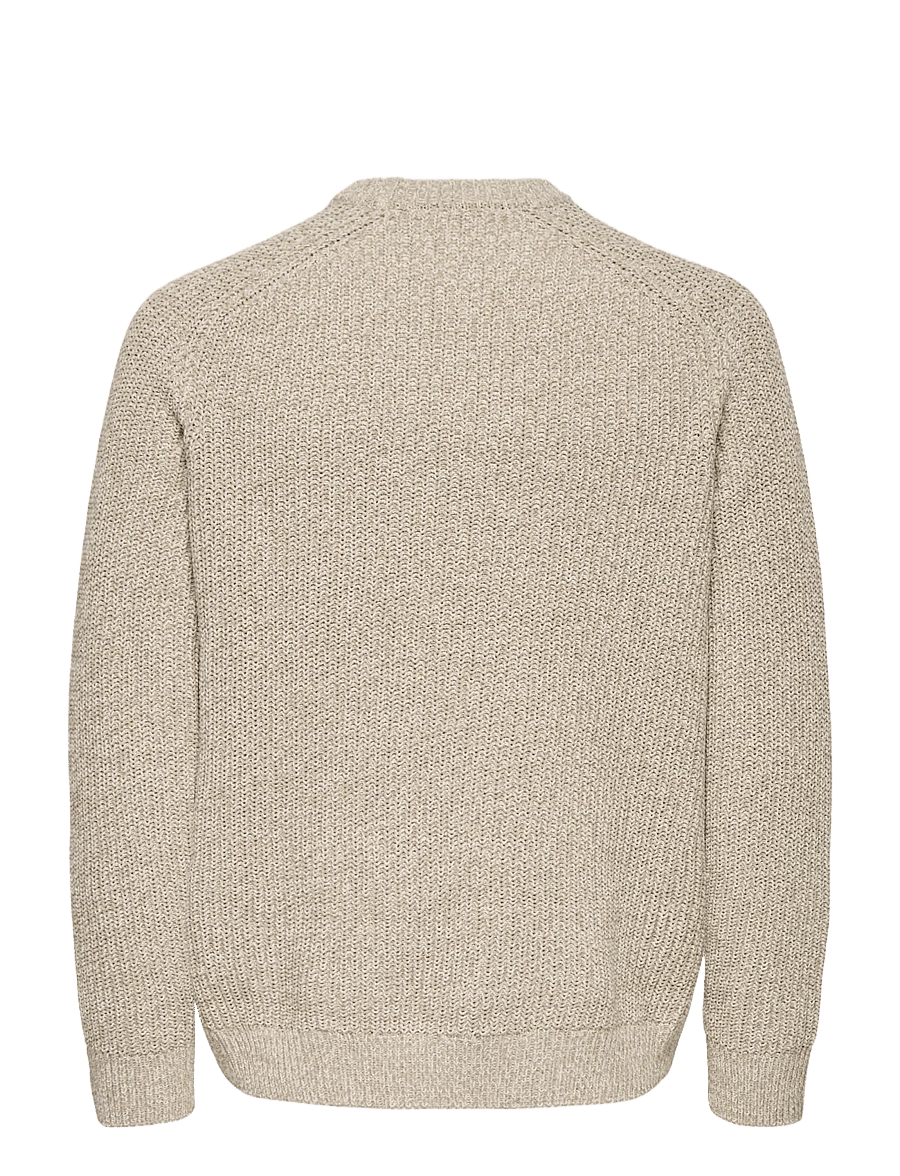ONLY & SONS - ONSJOIN RLX LS RAGLAN KNIT - rund hals - silver lining - 2