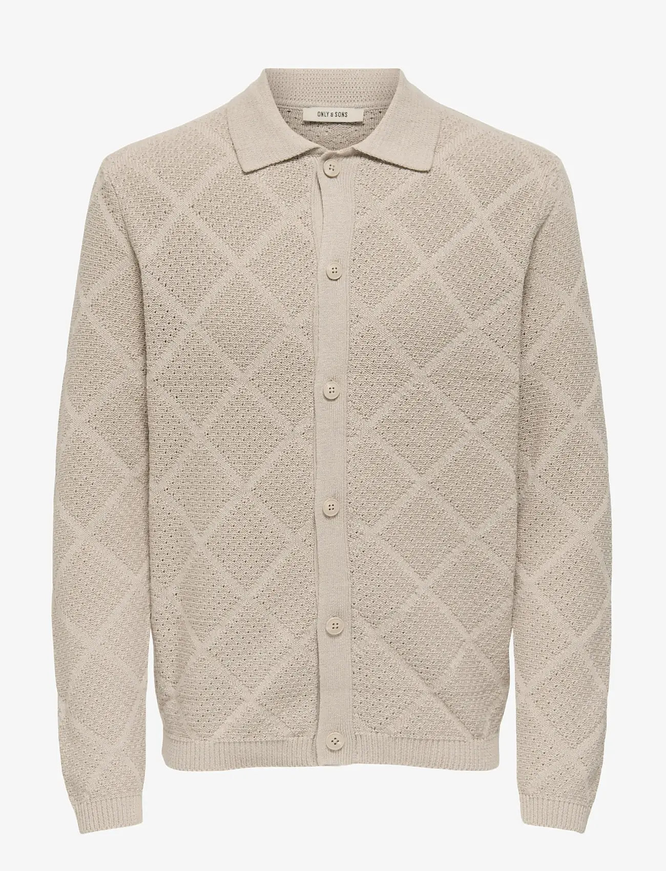 ONLY & SONS - ONSMAP LIFE REG CARDIGAN KNIT - cardigans - silver lining - 0