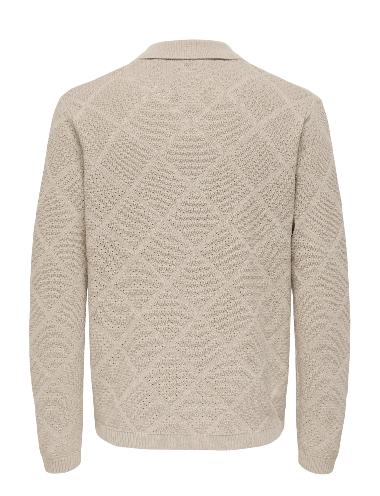 ONLY & SONS - ONSMAP LIFE REG CARDIGAN KNIT - koftor - silver lining - 1