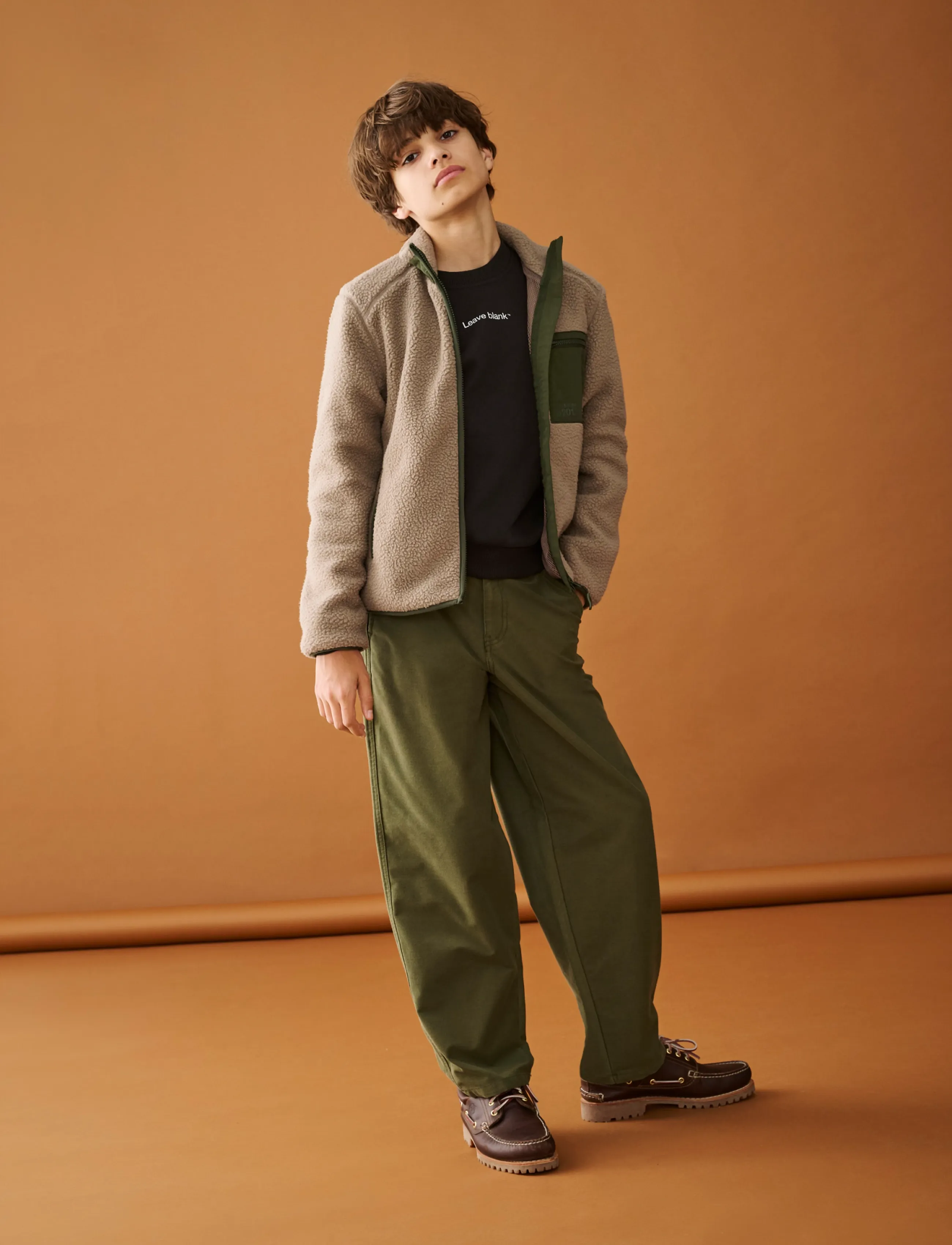 ONLY & SONS Osjdallas Sherpa Jacket, Børn, Sherpa Jakke, Beige, Str: 128