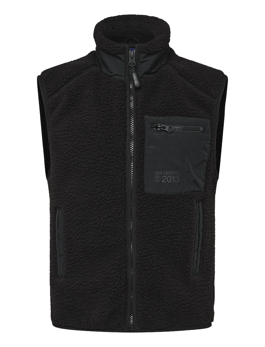 ONLY & SONS - OSJDALLAS SHERPA VEST - einkaufen nach alter von - black - 0