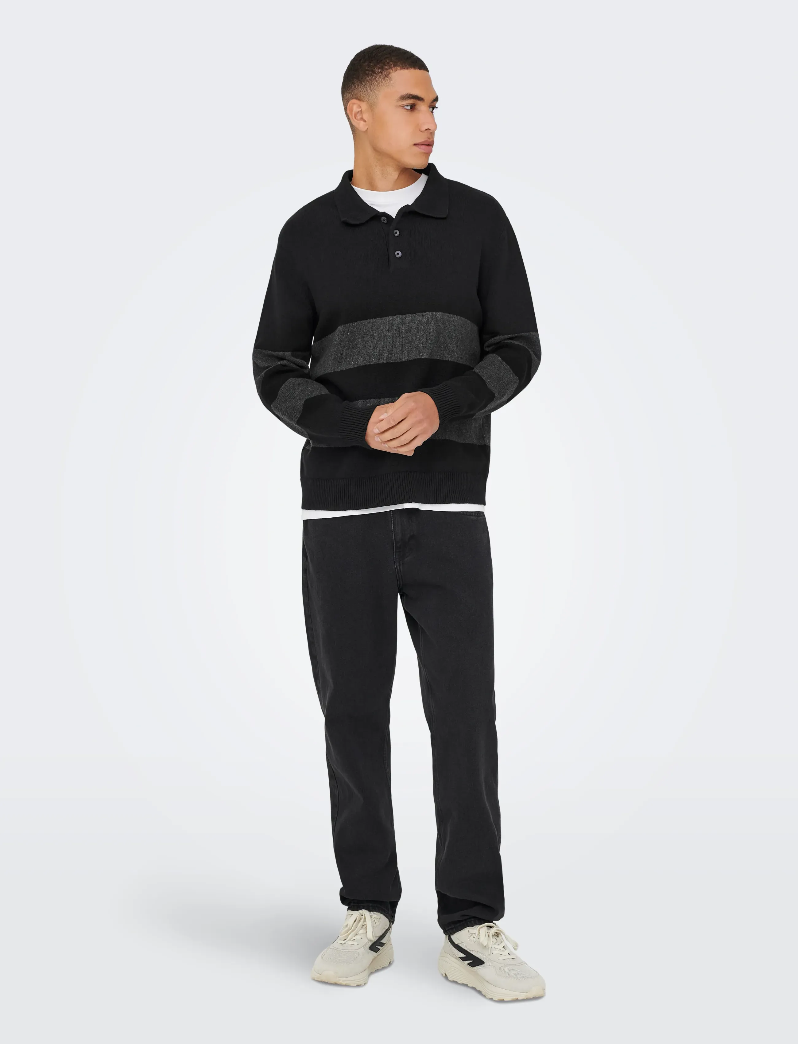 Onshope Rlx Ls Polo Knit Life 3