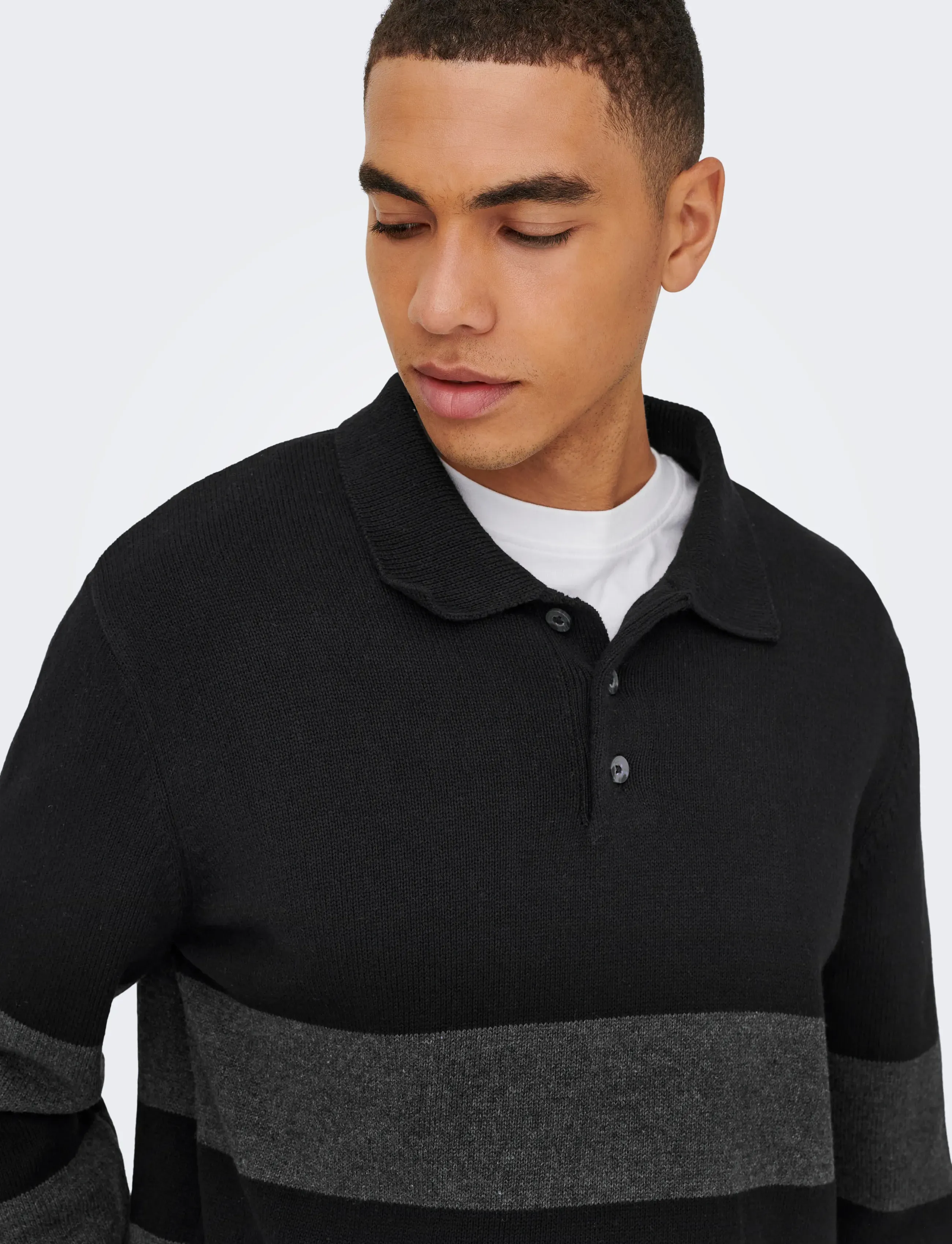Onshope Rlx Ls Polo Knit Life 5