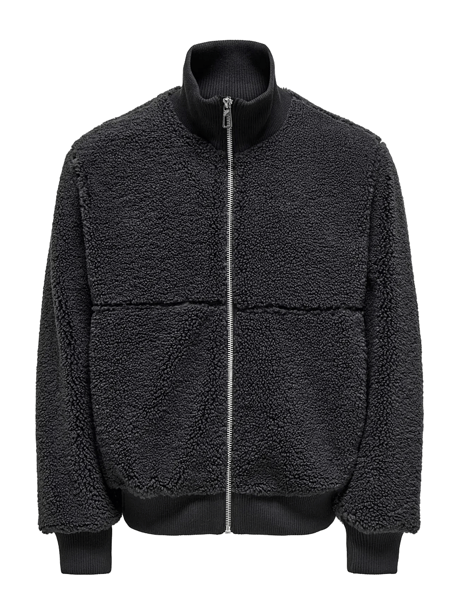 ONLY & SONS - ONSRAY SHERPA JACKET OTW VD - fall jackets - phantom - 1