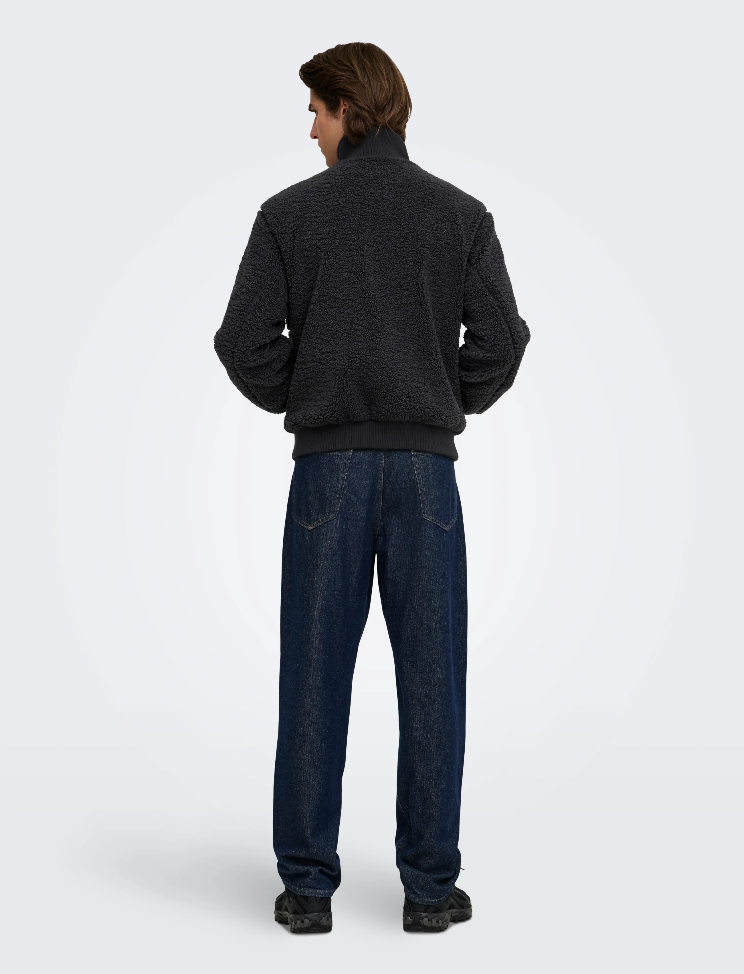 ONLY & SONS - ONSRAY SHERPA JACKET OTW VD - fall jackets - phantom - 3