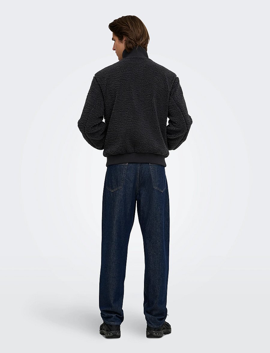 ONLY & SONS - ONSRAY SHERPA JACKET OTW VD - fall jackets - phantom - 3