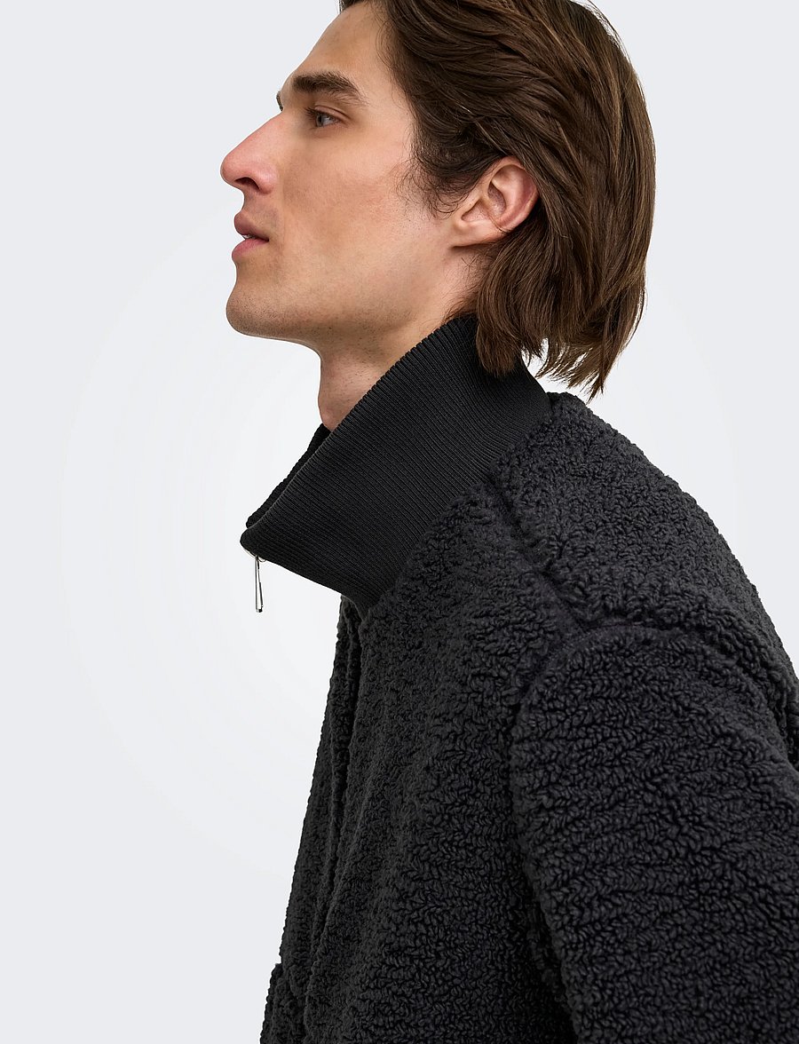 ONLY & SONS - ONSRAY SHERPA JACKET OTW VD - fall jackets - phantom - 5