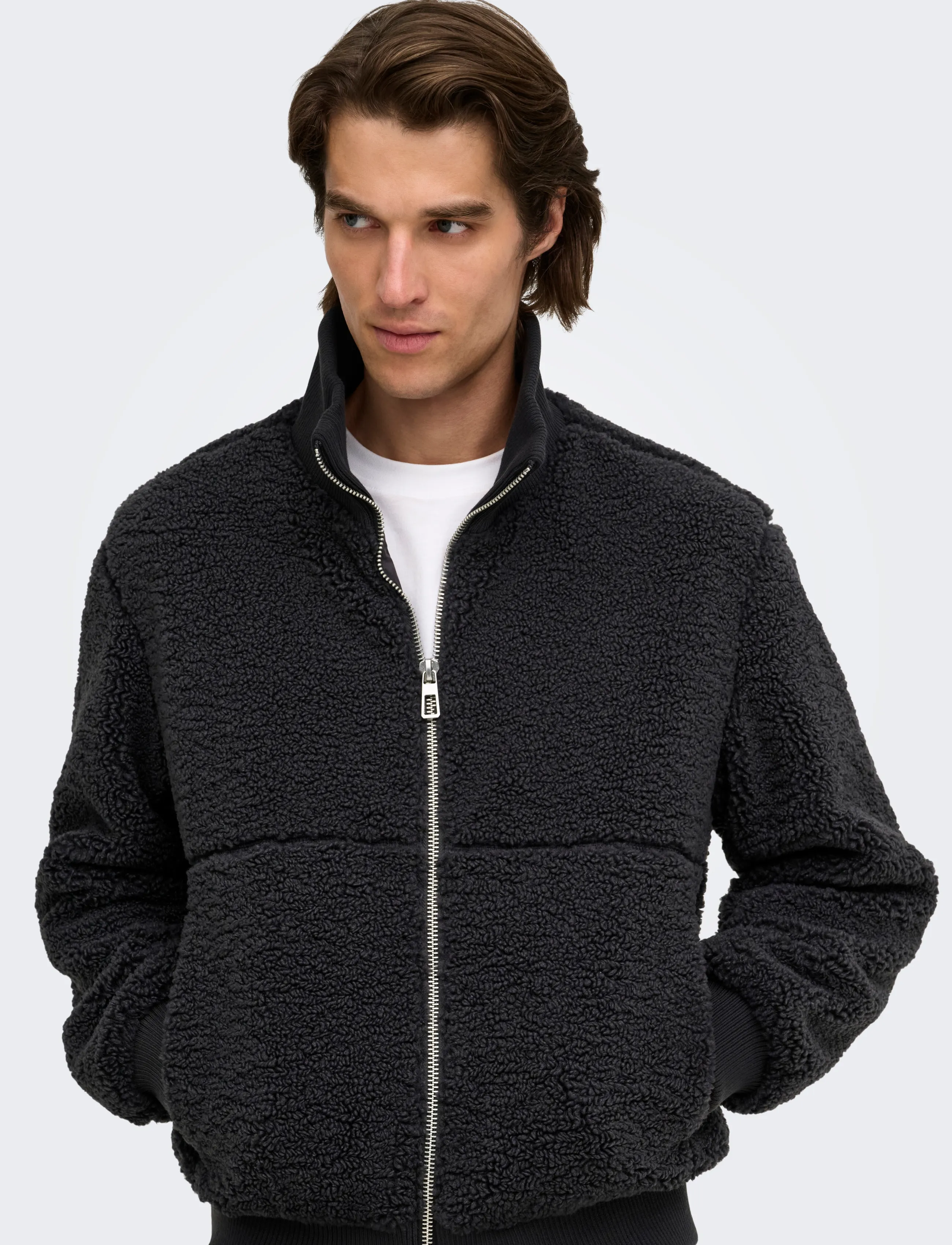 ONLY & SONS Onsray Sherpa Jacket Otw Vd bomberjackor herr – bild 6