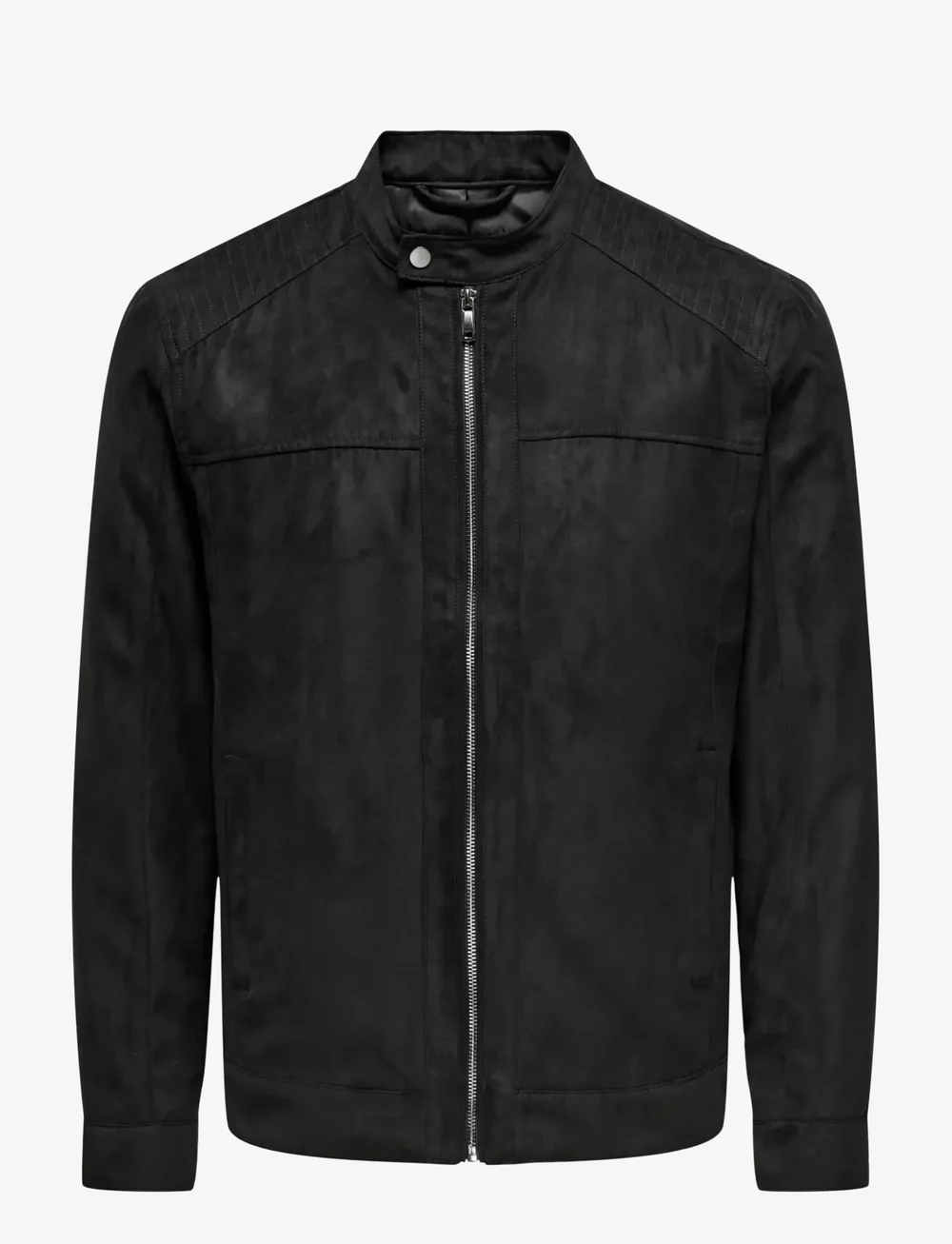 ONLY & SONS - ONSMIKE FAKE SUEDE JACKET OTW - herbstjacken - black - 1