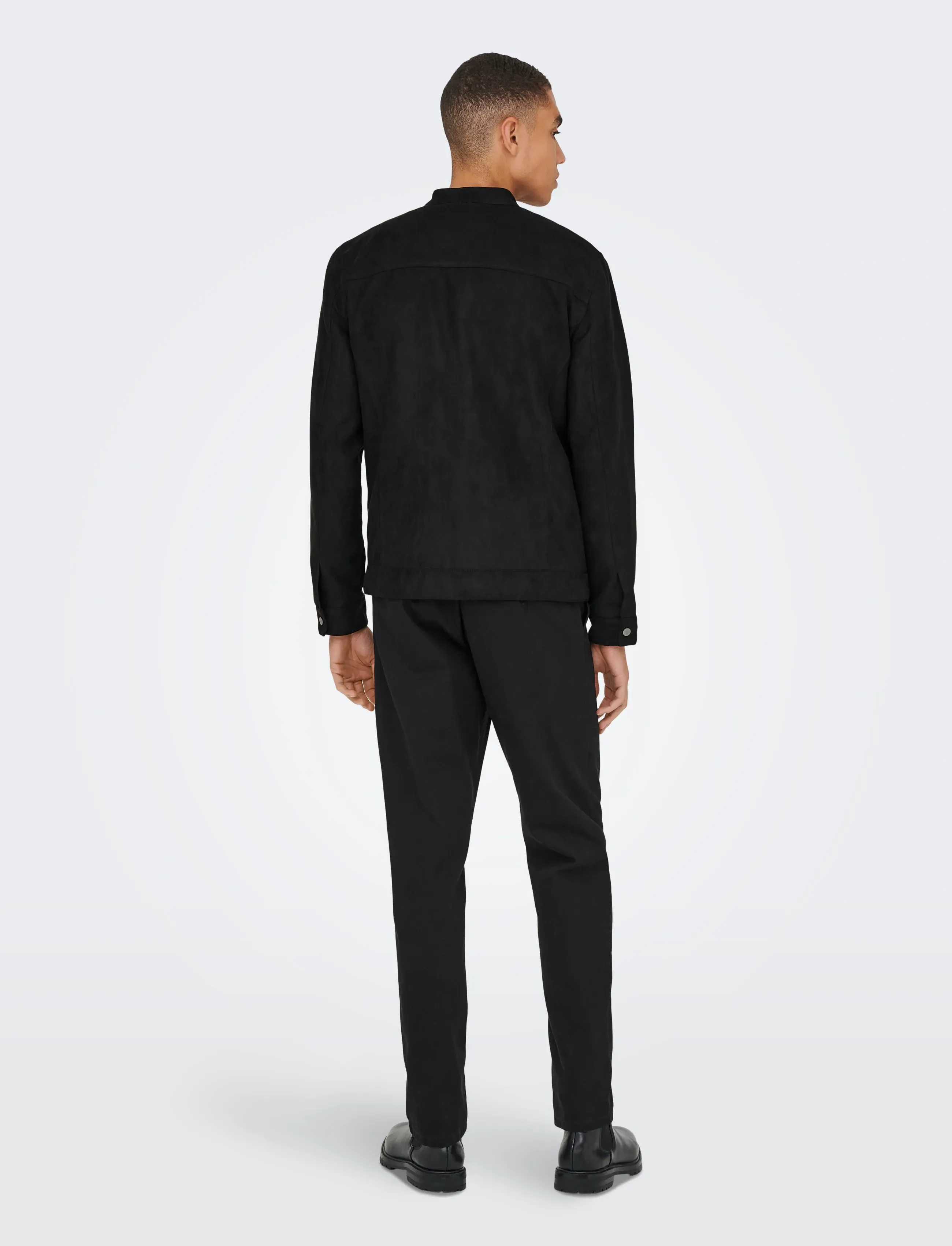 ONLY & SONS - ONSMIKE FAKE SUEDE JACKET OTW - kevadjakid - black - 3