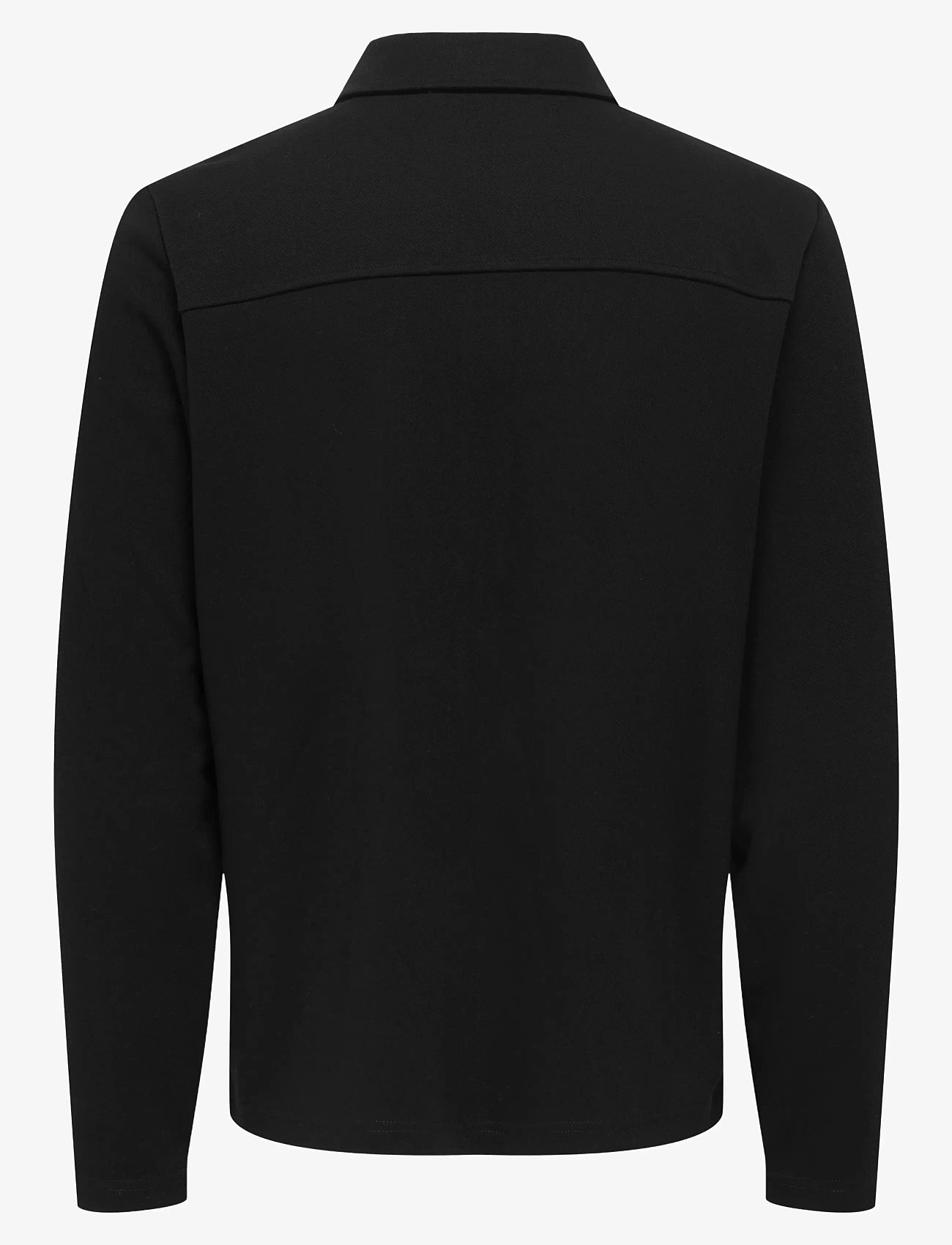 ONLY & SONS - ONSNEWKODYL REG ZIP SWEAT VD - kollektionen - jet black - 2
