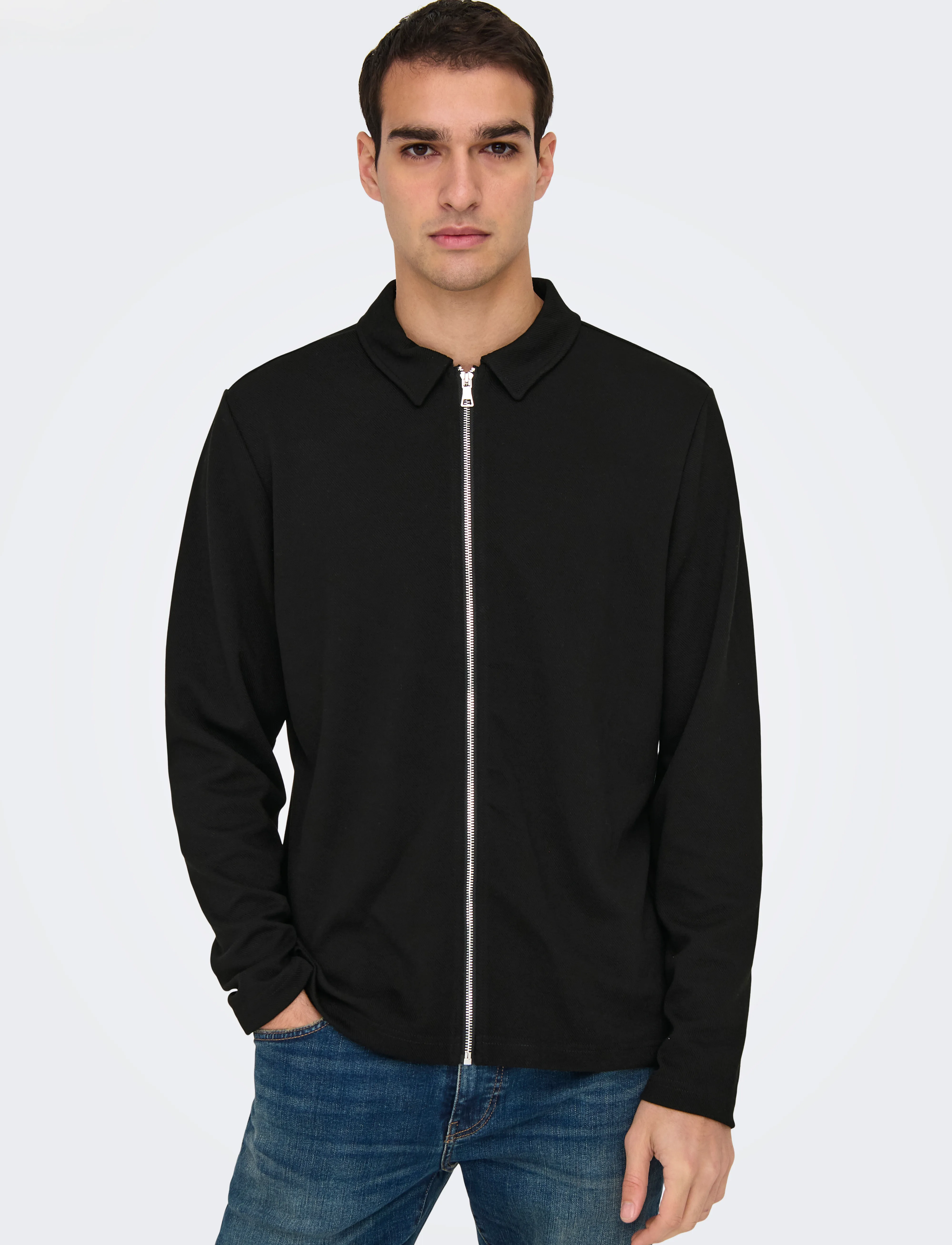 ONLY & SONS Onsnewkodyl Reg Zip Sweat Vd sweatshirts herr – bild 5