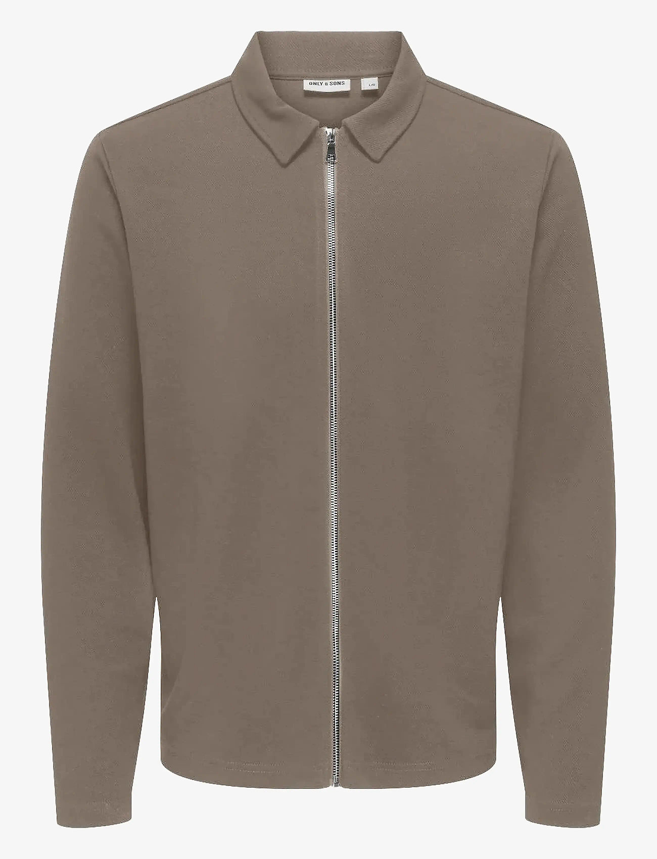 ONLY & SONS - ONSNEWKODYL REG ZIP SWEAT VD - kollektionen - walnut - 0