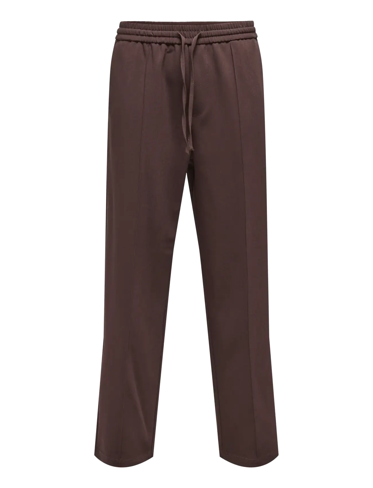 ONSWILL OLIO LOOSE 0292 PINTUCK PANT CS - COFFEE BEAN