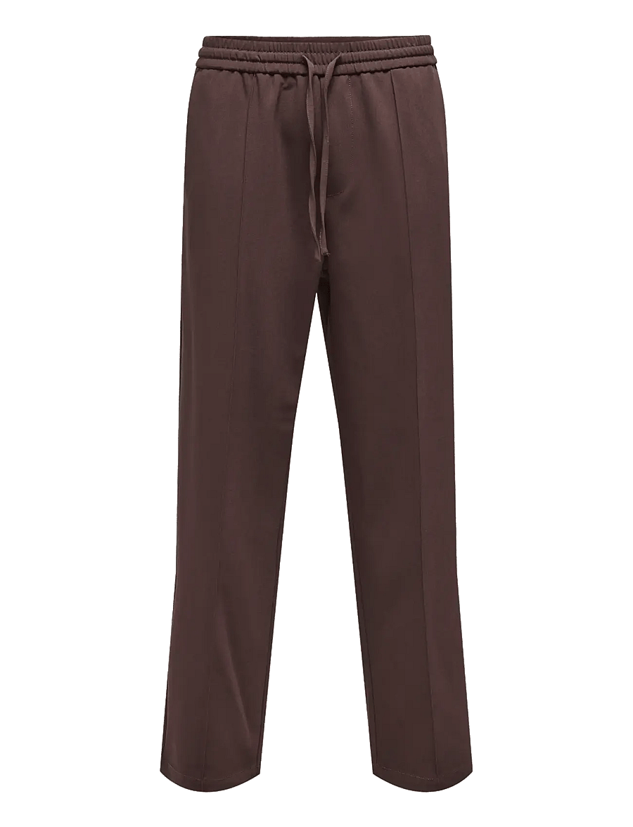 ONLY & SONS - ONSWILL OLIO LOOSE 0292 PINTUCK PANT CS - kollektioner - coffee bean - 0