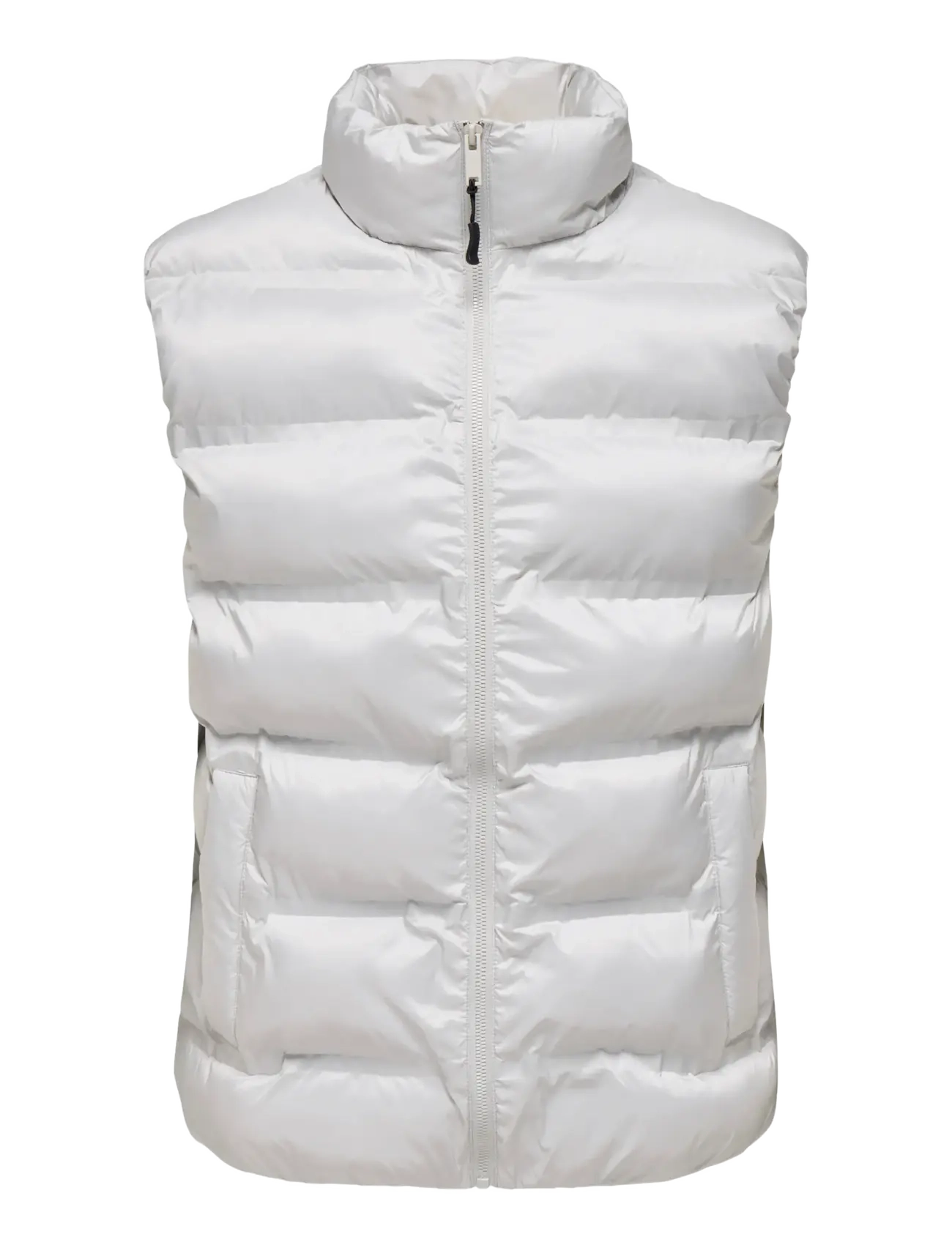 ONLY & SONS ONSUNION SEAMLESS LIFE PUFFER VEST OTW - Westen - VAPOR BLUE / white