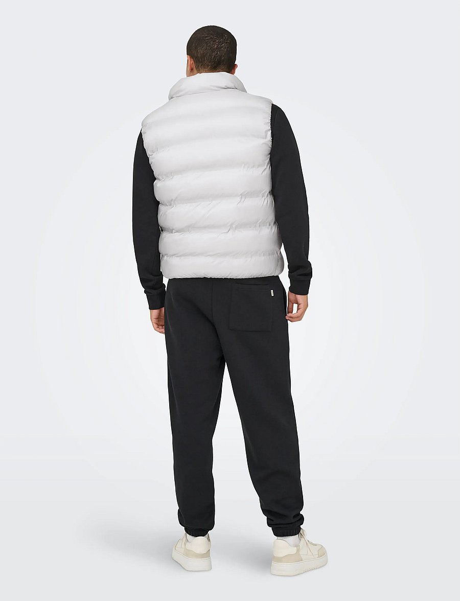 ONLY & SONS - ONSUNION SEAMLESS LIFE PUFFER VEST OTW - vapor blue - 3