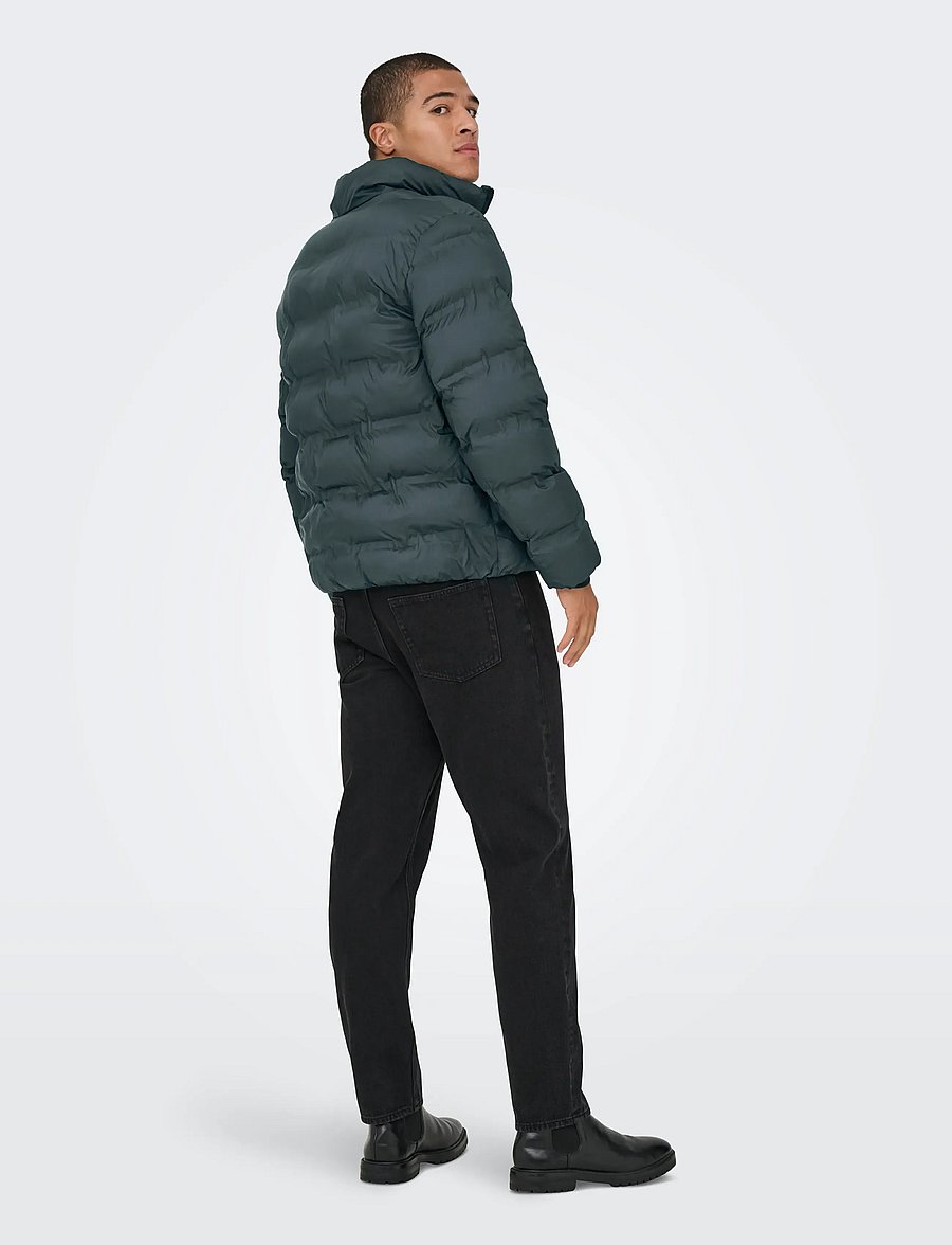 ONLY & SONS - ONSUNION SEAMLESS LIFE PUFFER JACKET OTW - daunenjacken - black - 3