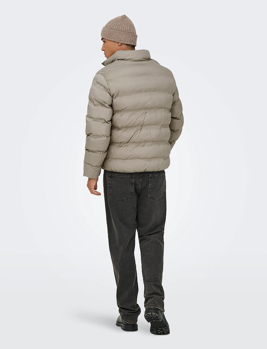 ONLY & SONS - ONSUNION SEAMLESS LIFE PUFFER JACKET OTW - daunenjacken - desert taupe - 3