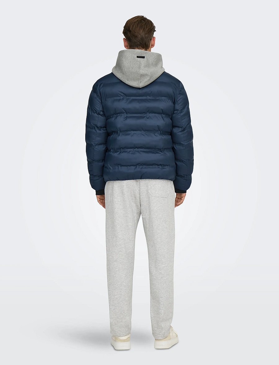 ONLY & SONS - ONSUNION SEAMLESS LIFE PUFFER JACKET OTW - daunenjacken - night sky - 3