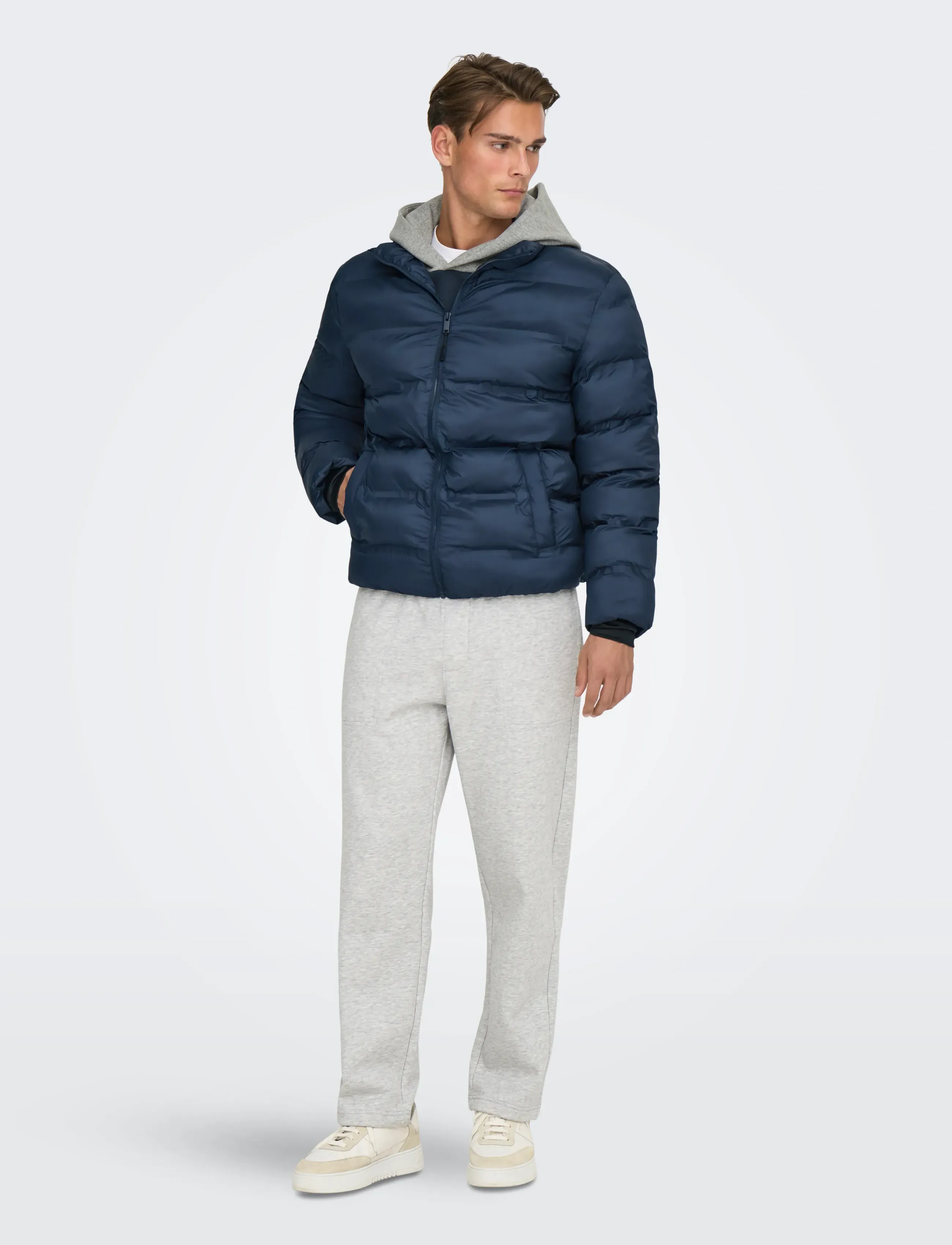 ONLY & SONS - ONSUNION SEAMLESS LIFE PUFFER JACKET OTW - untuvatakit - night sky - 5