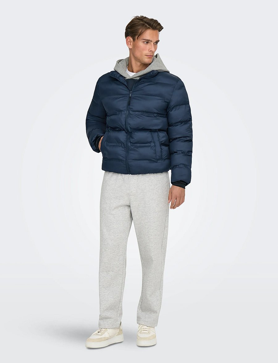 ONLY & SONS - ONSUNION SEAMLESS LIFE PUFFER JACKET OTW - daunenjacken - night sky - 5
