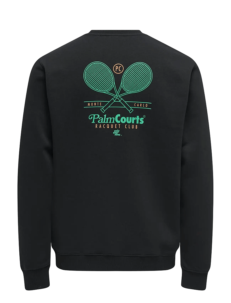 ONLY & SONS - ONSTEN REG LS CREW - kolleksjoner - jet black - 1