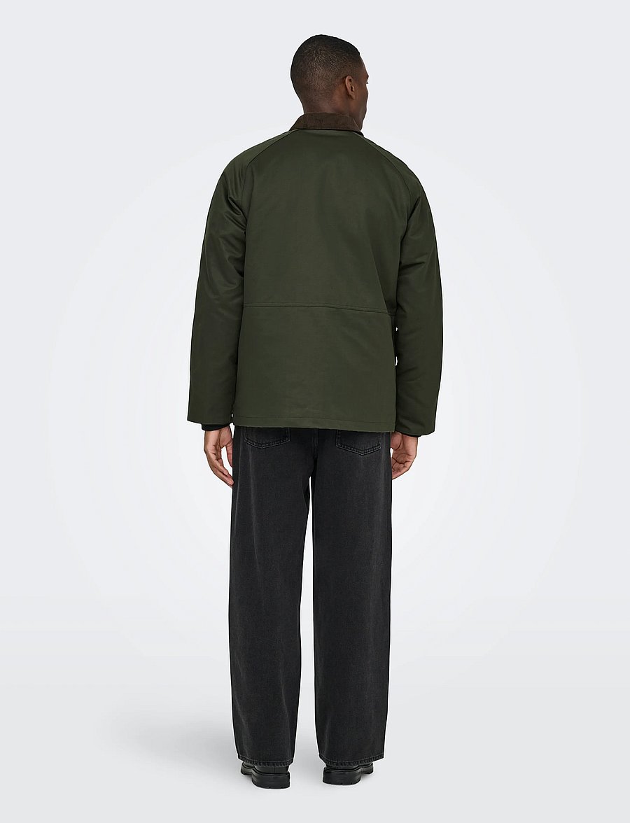 ONLY & SONS - ONSBOB WAXED JACKET OTW - herbstjacken - rosin - 3