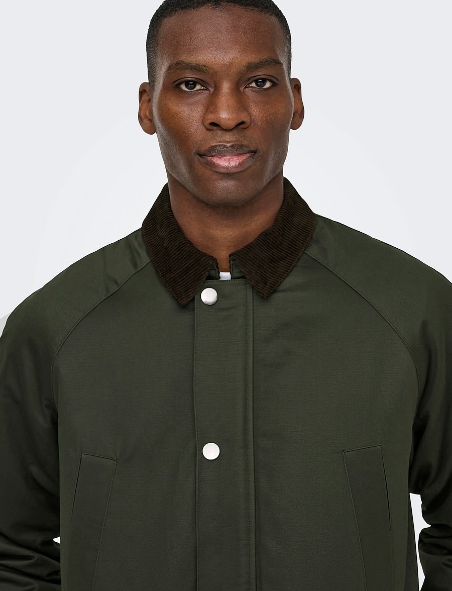 ONLY & SONS - ONSBOB WAXED JACKET OTW - herbstjacken - rosin - 4