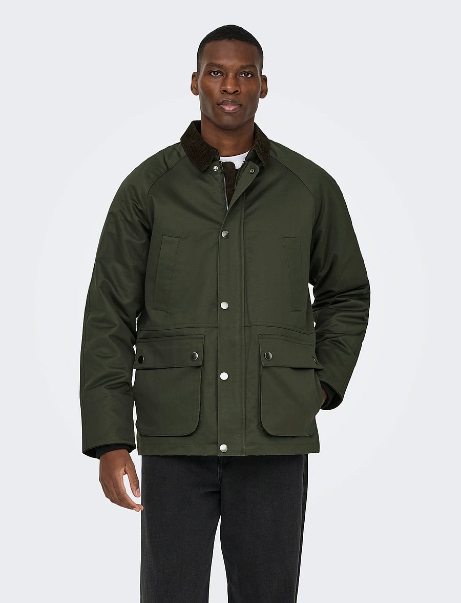 ONLY & SONS - ONSBOB WAXED JACKET OTW - herbstjacken - rosin - 5