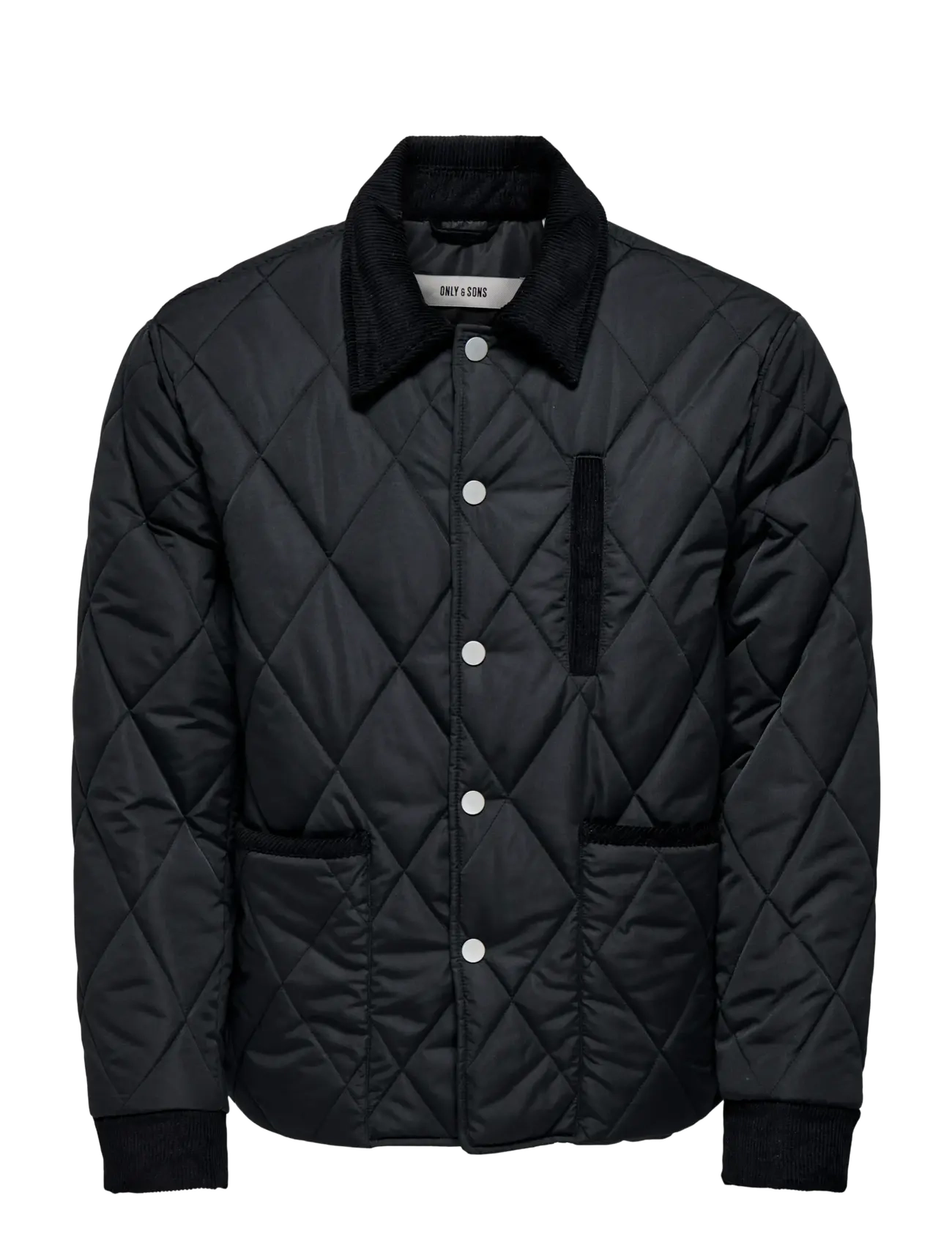 ONLY & SONS Onsjohnny Quilt Jacke Otw Schwarz - XXL - Herren