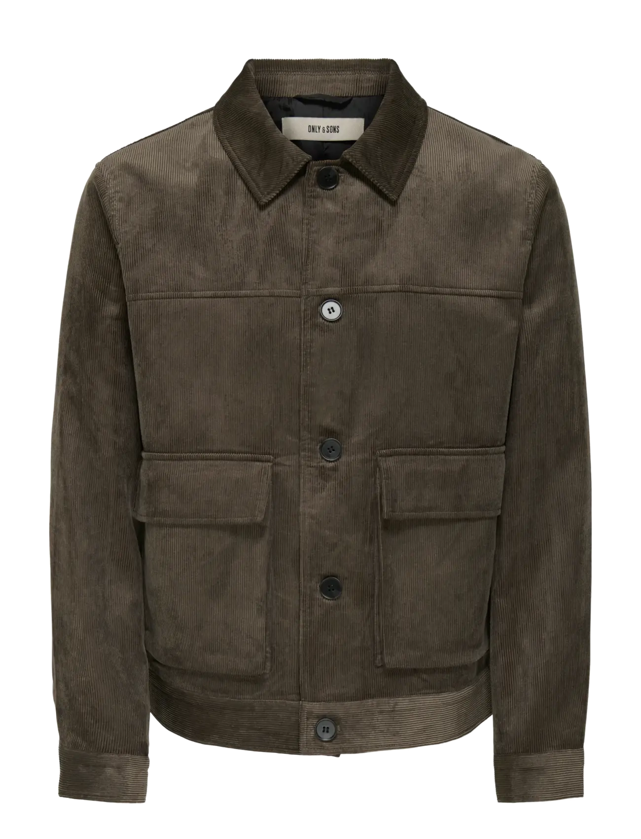 ONLY & SONS Onslance Cord Jacket Otw, S, Brown, Jakker > Lette Jakker, Herre