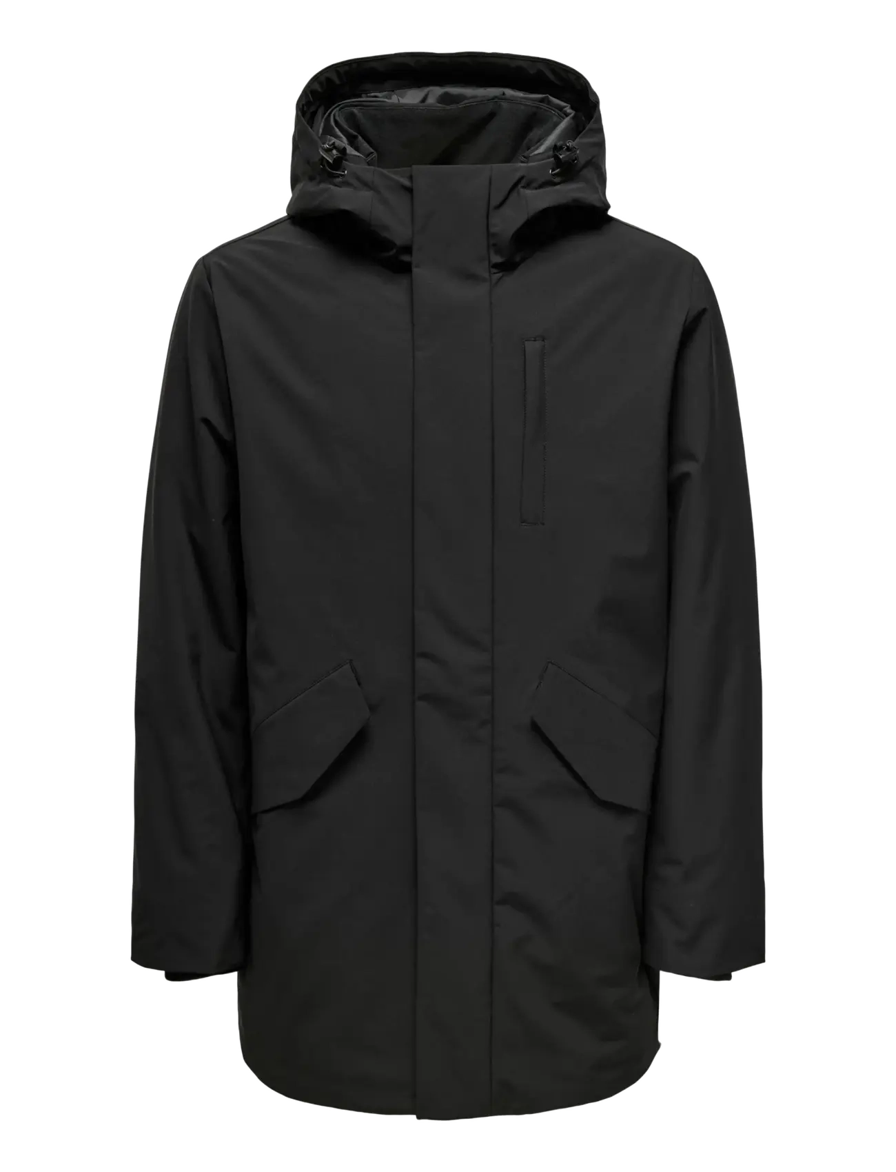 ONLY & SONS ONSSAYN WATERPROOF STRETCH PARKA OTW - Jackor & rockar - BLACK / black